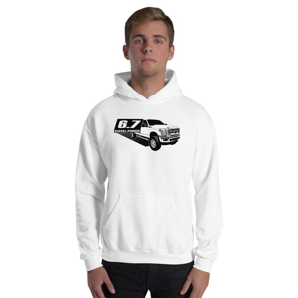 6.7 Powerstroke Hoodie Power Stroke Sweatshirt With Diesel Truck