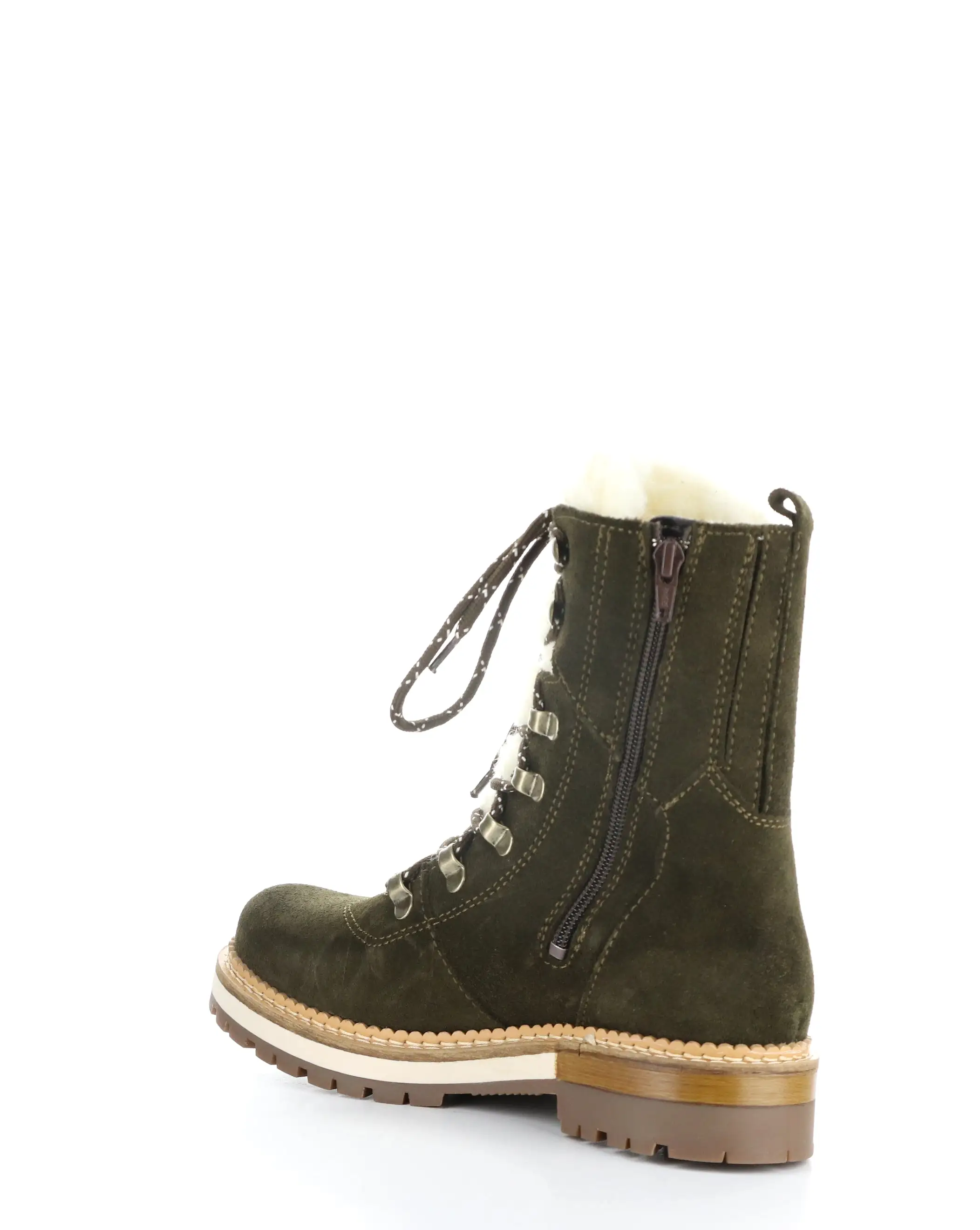 ADA OLIVE Round Toe Boots