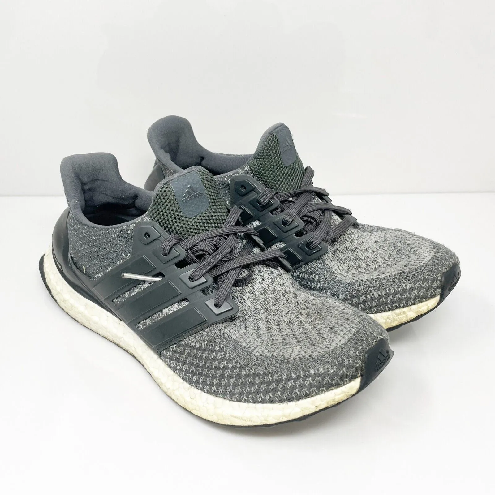 Adidas Mens UltraBoost 2.0 BB6056 Gray Running Shoes Sneakers Size 8