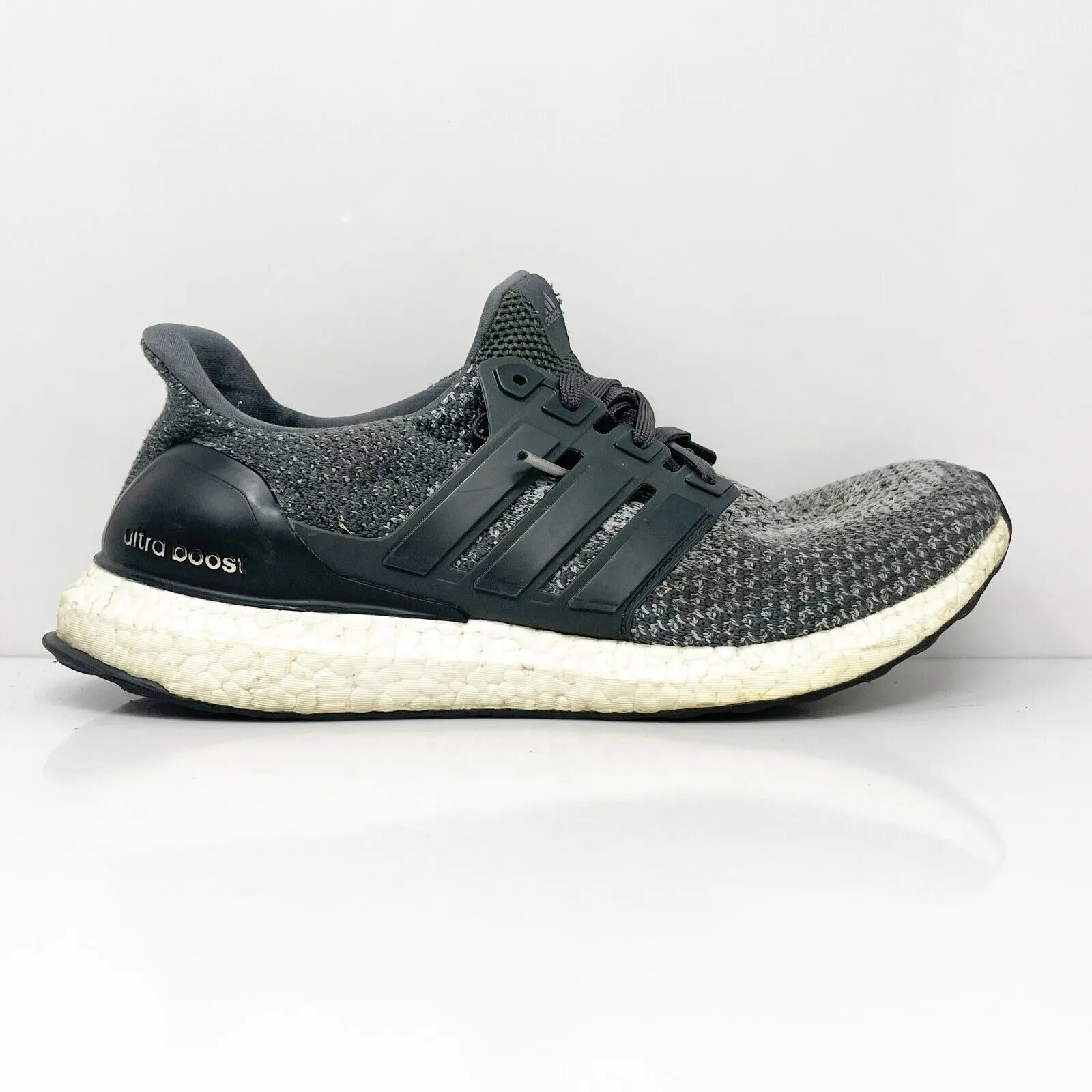 Adidas Mens UltraBoost 2.0 BB6056 Gray Running Shoes Sneakers Size 8