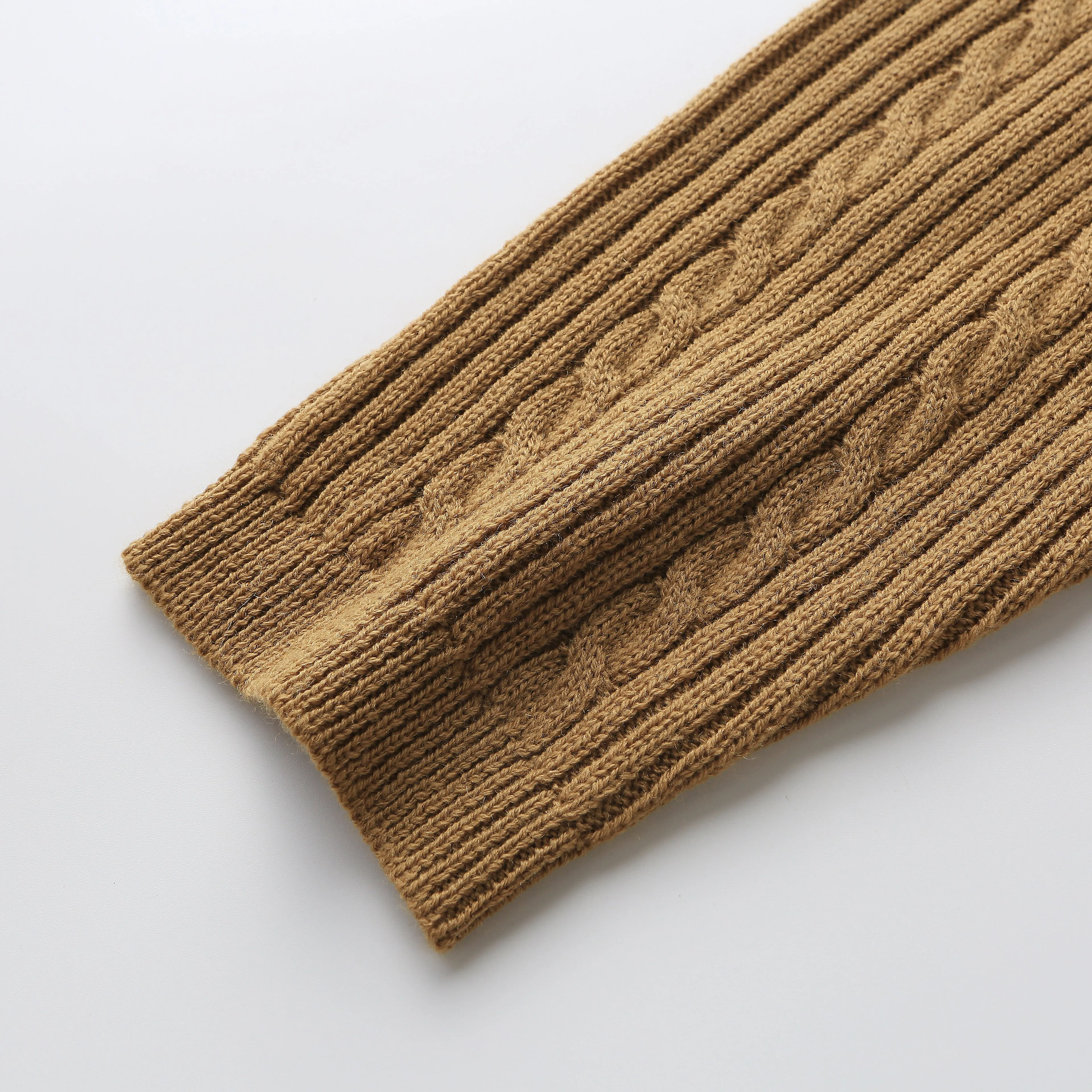 Adult Cable Knit Leggings in Camel