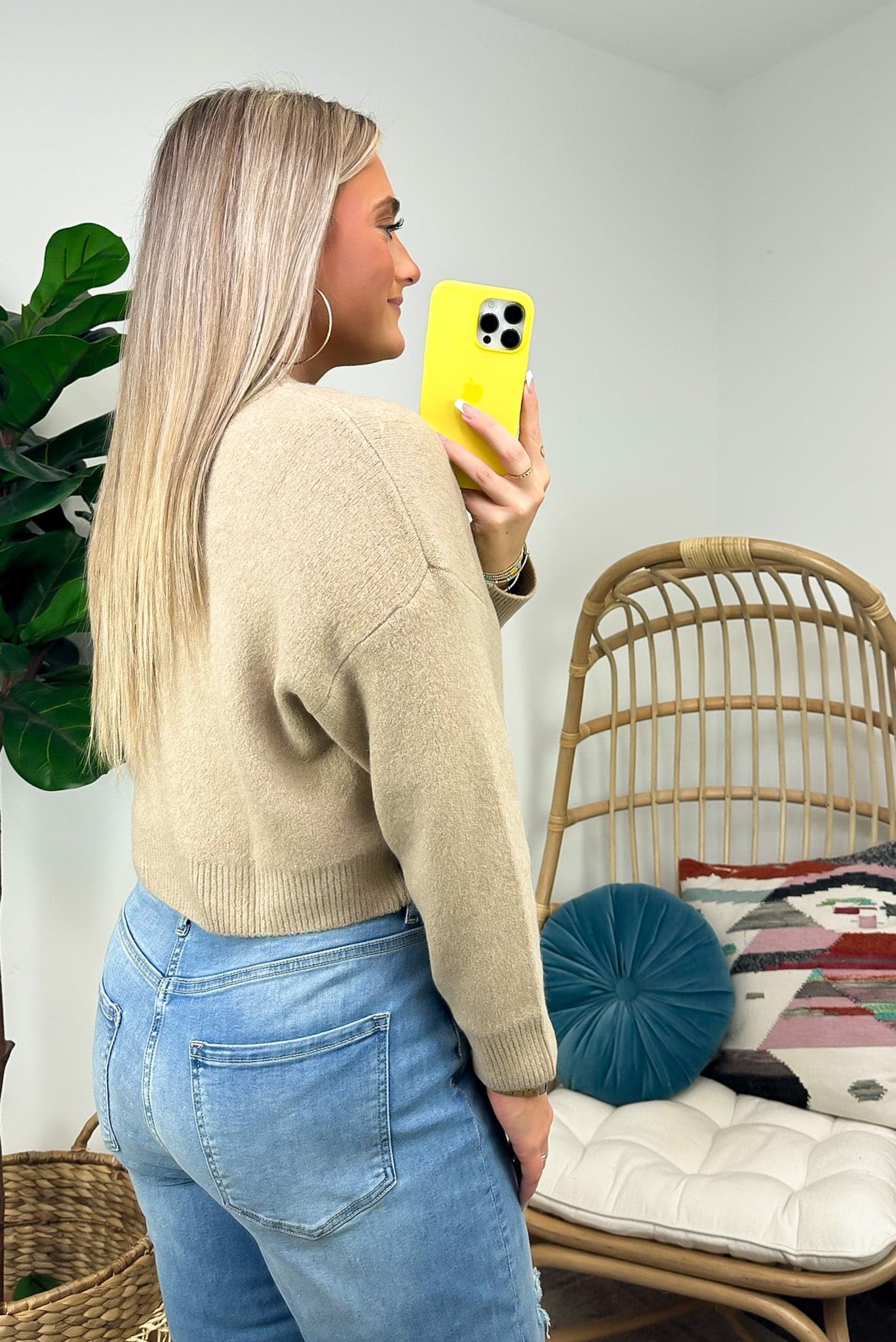 Alyza Soft Knit Cropped Sweater - FINAL SALE