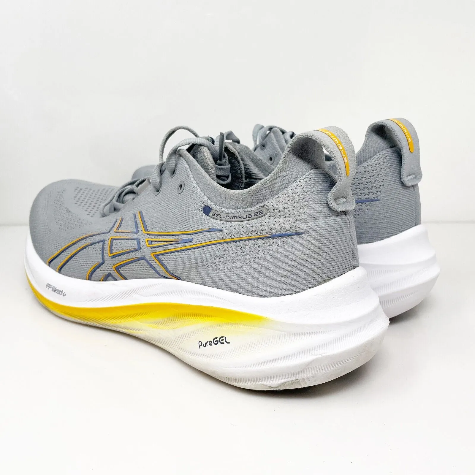 Asics Mens Gel Nimbus 26 1011B794 Gray Running Shoes Sneakers Size 10