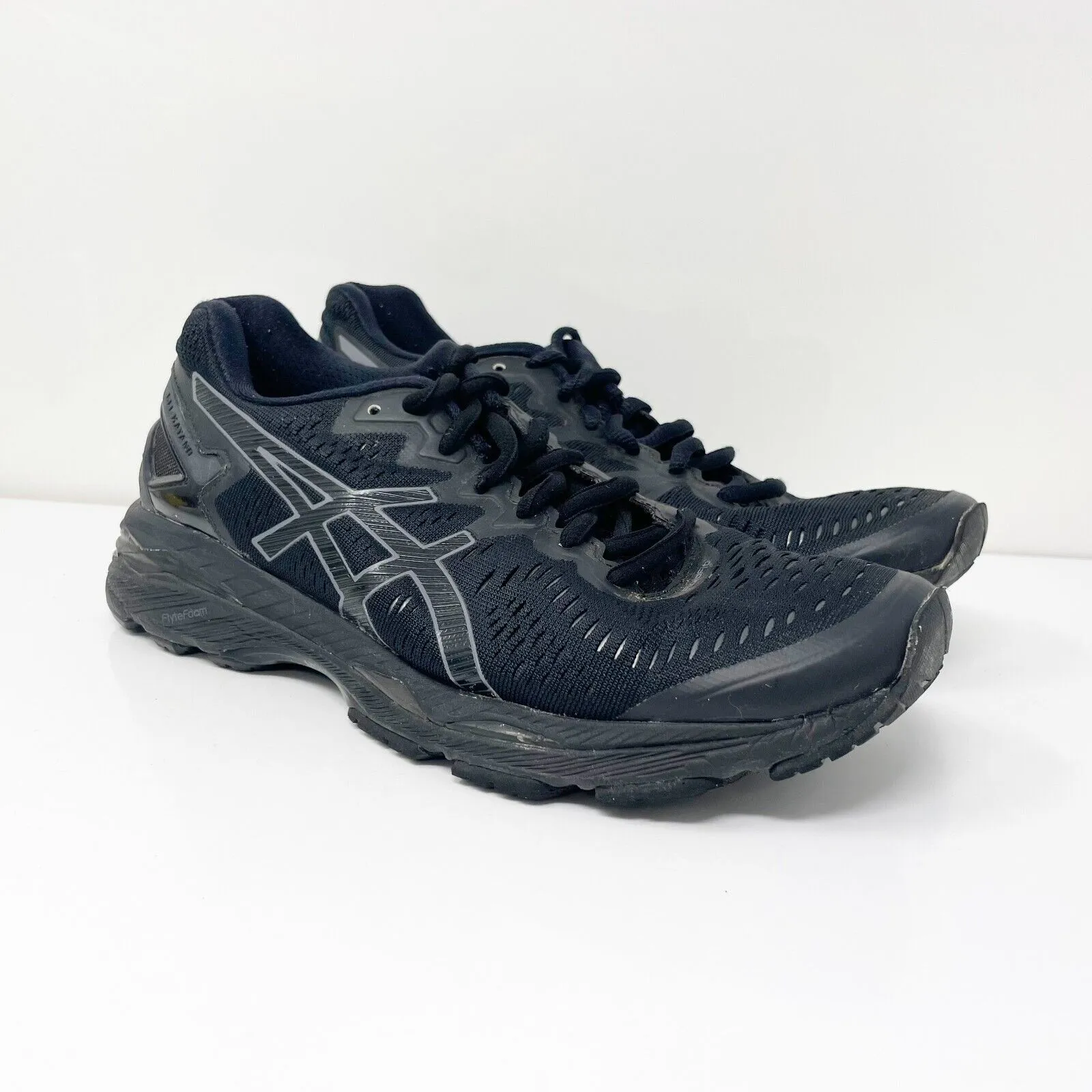 Asics Womens Gel Kayano 23 T696N Black Running Shoes Sneakers Size 8