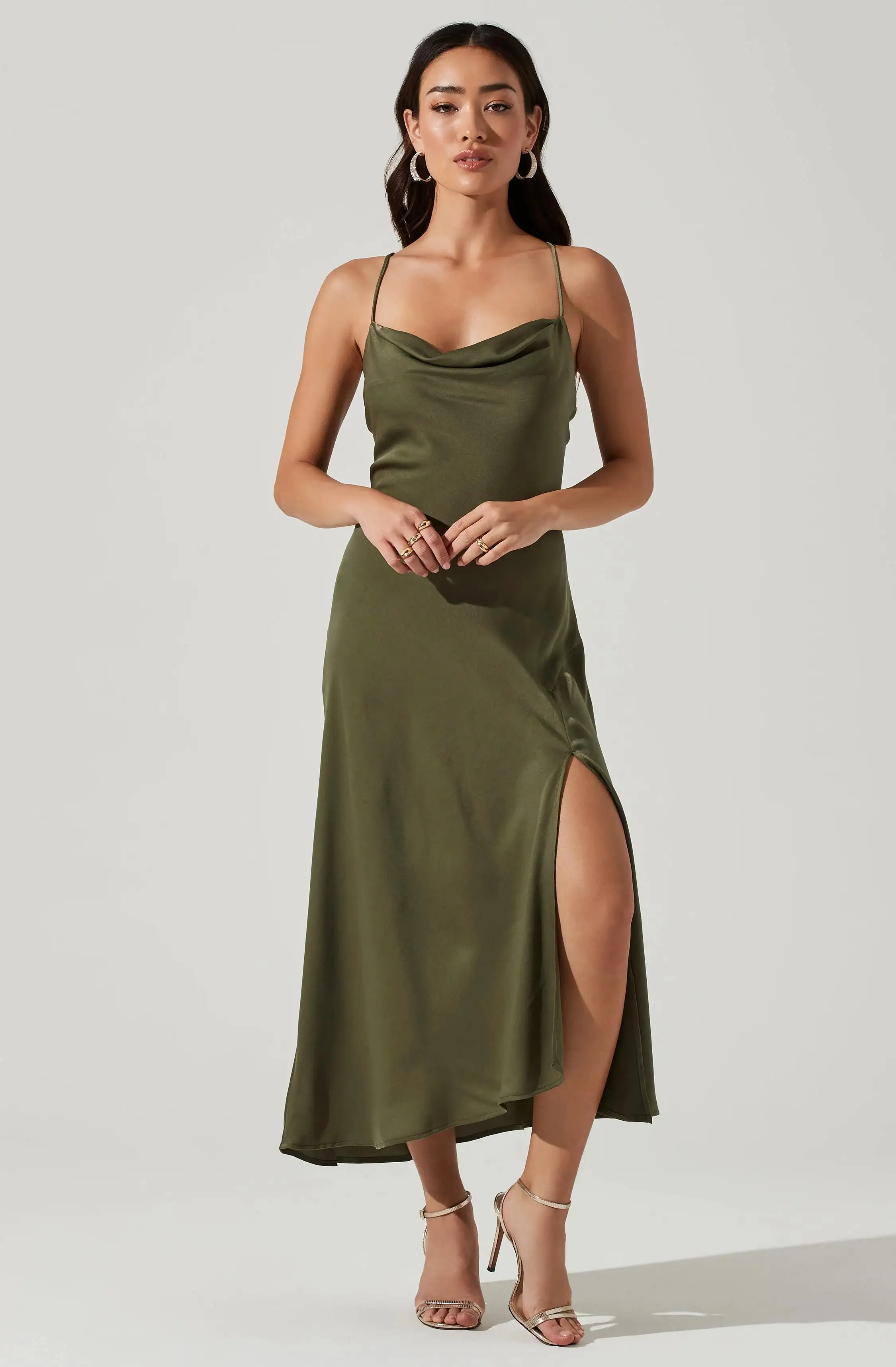 ASTR THE LABEL GAIA MIDI DRESS