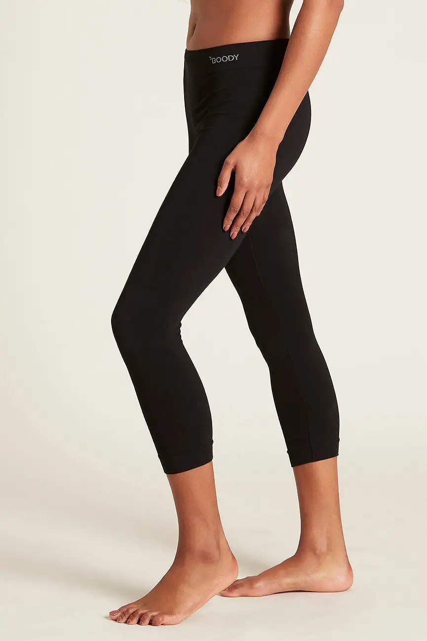 Bamboo 3/4 Length Legging - Black