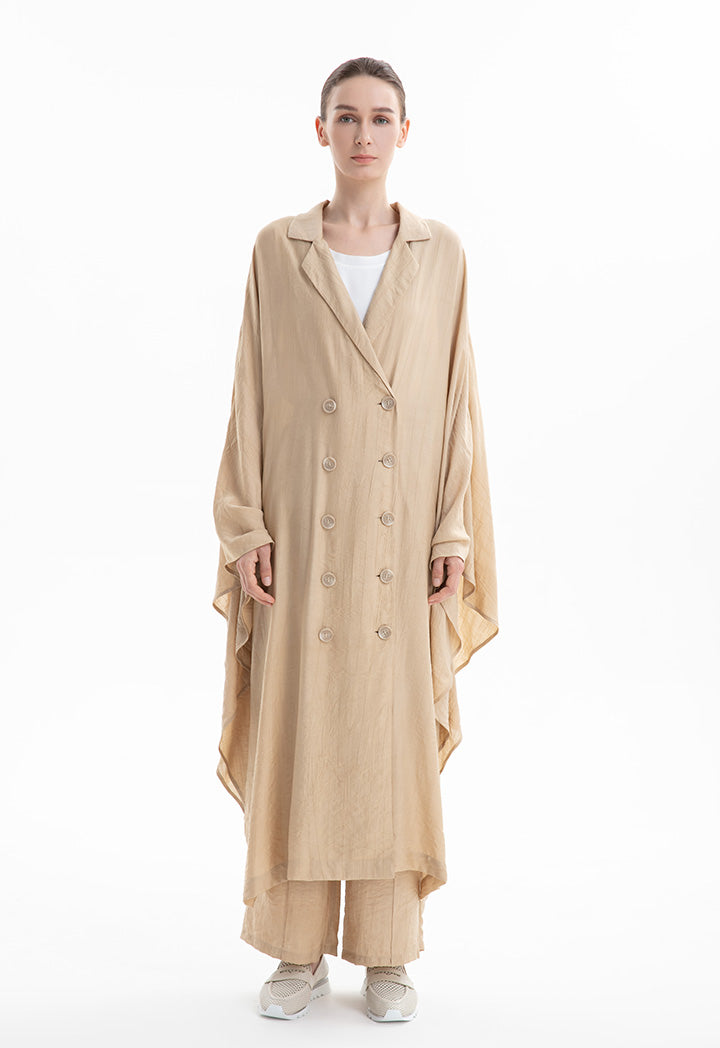 Bat Wing Oversized Midi Jacket