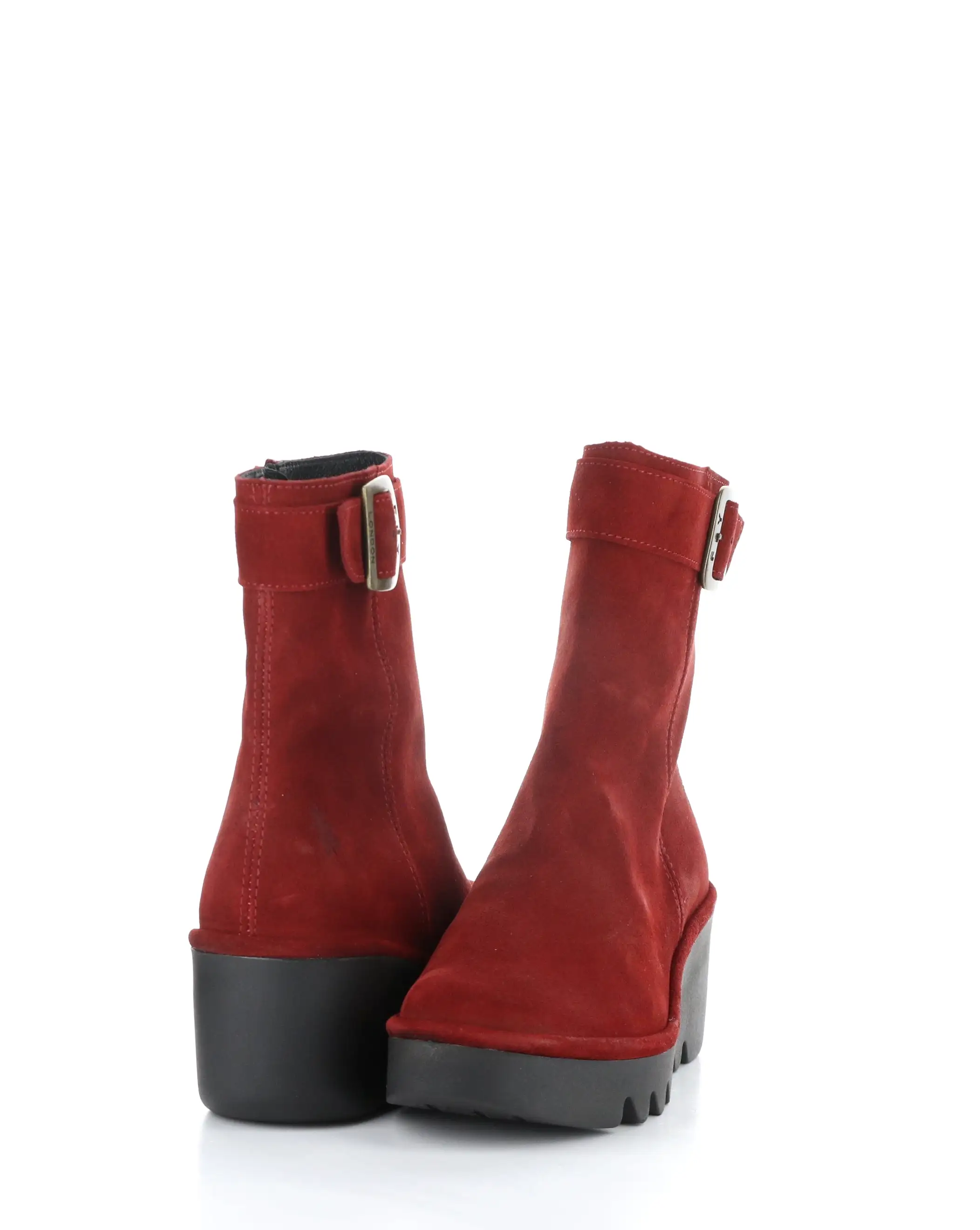 BEPP396FLY 013 RED Round Toe Boots