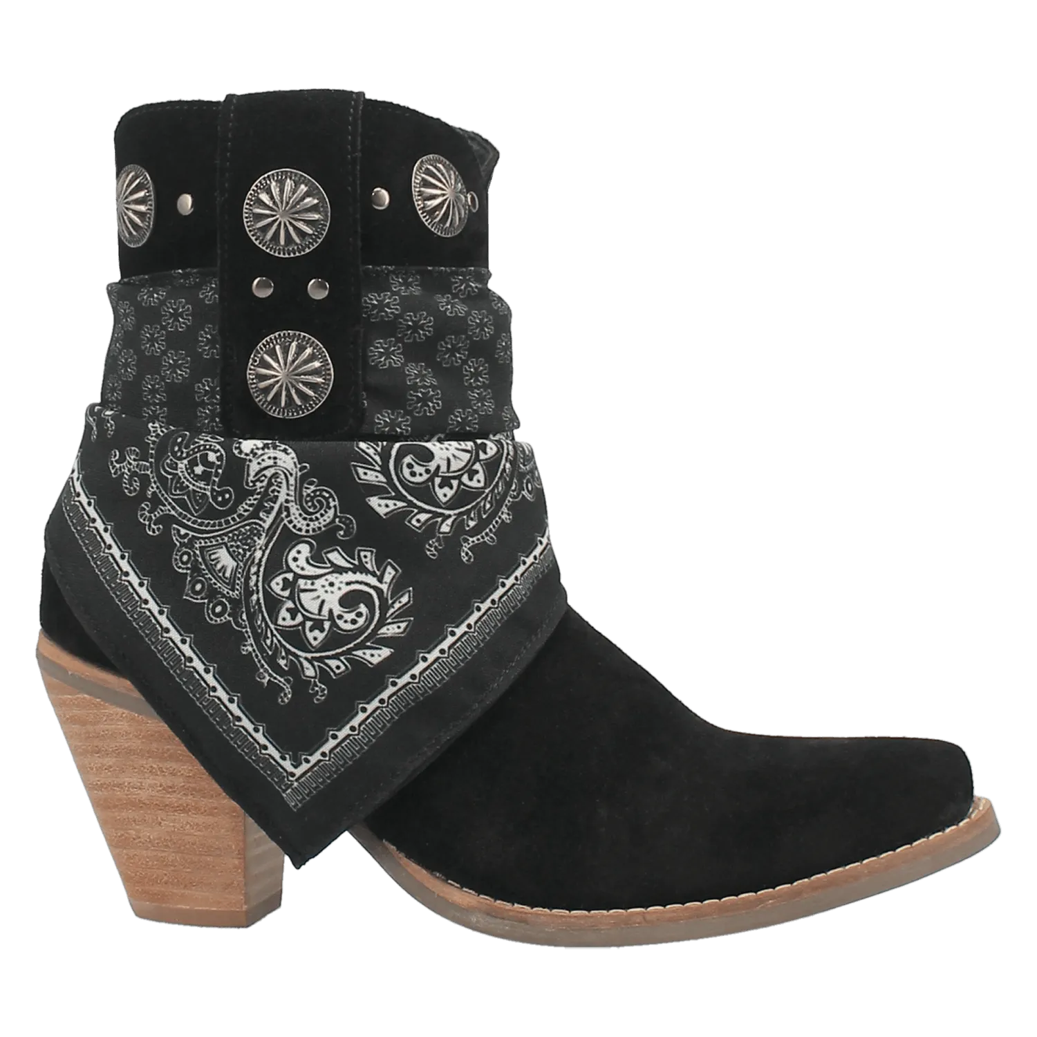 Black Bandida Leather Dingo Boot (DS)