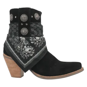 Black Bandida Leather Dingo Boot (DS)