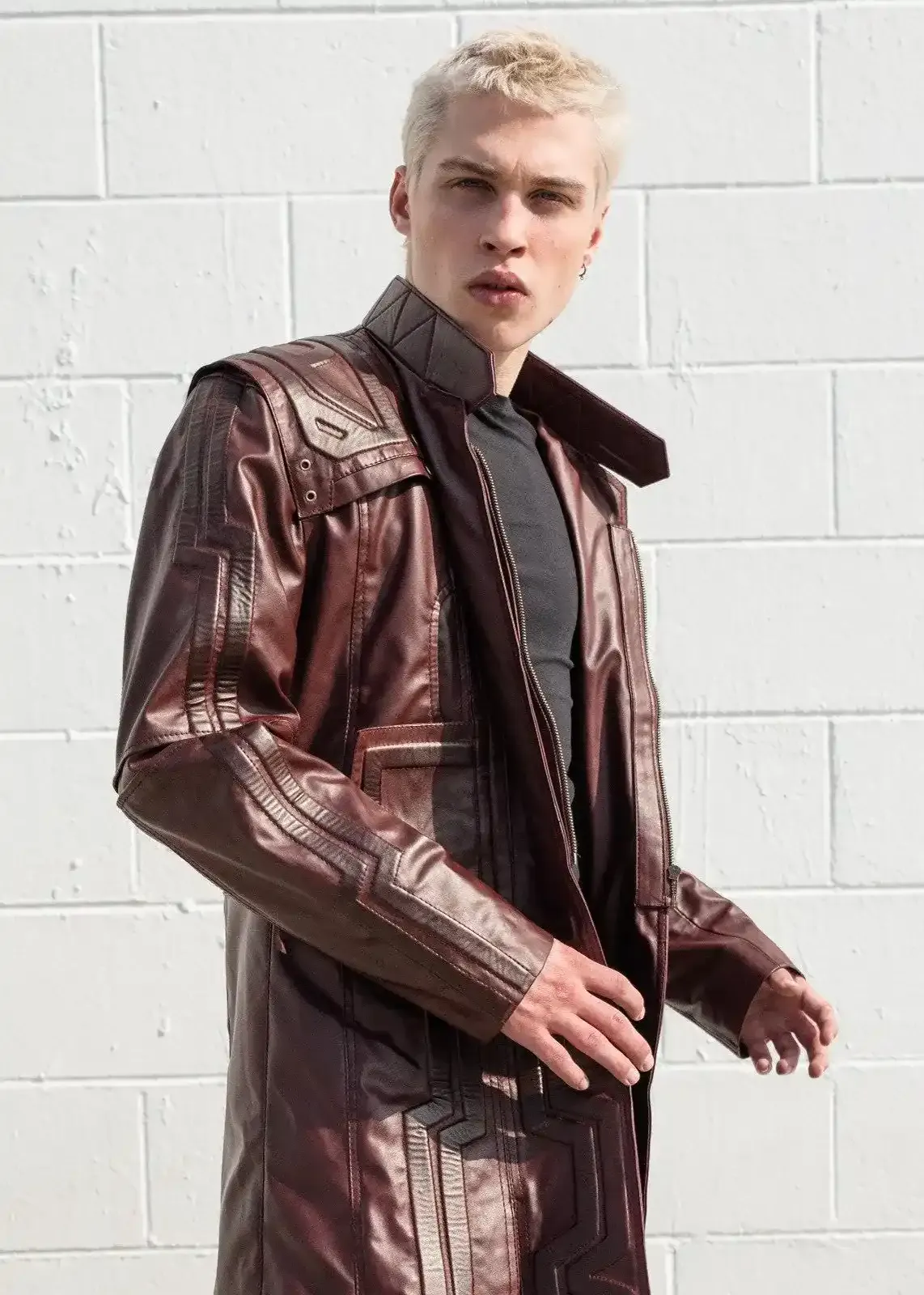 Buy Mens Star-Lord Galaxy Leather Coat | LucaJackets