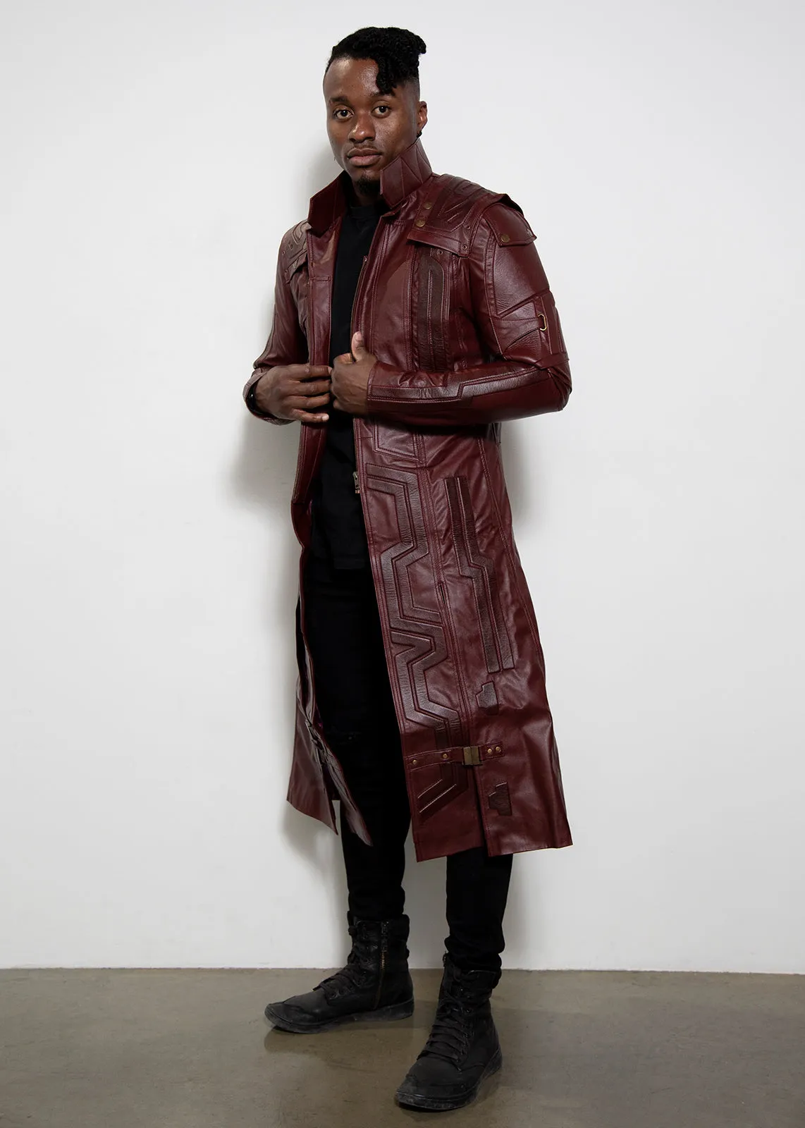 Buy Mens Star-Lord Galaxy Leather Coat | LucaJackets