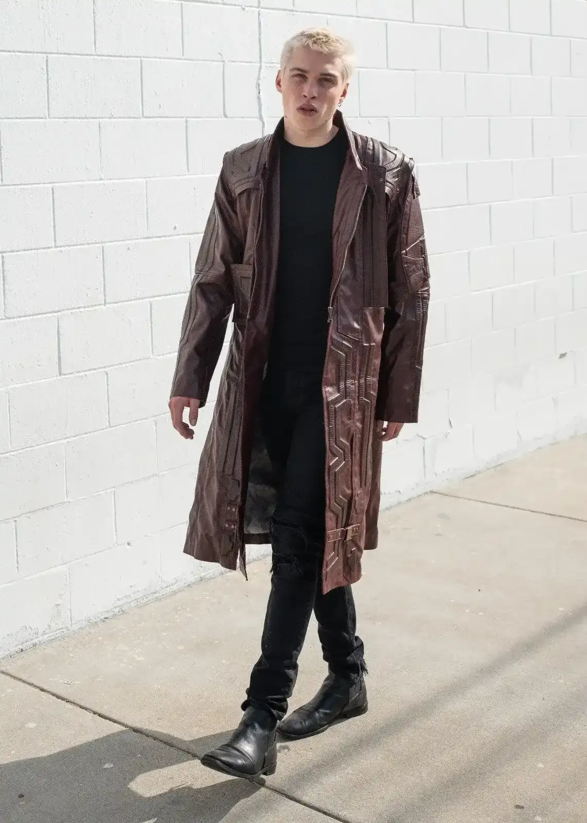 Buy Mens Star-Lord Galaxy Leather Coat | LucaJackets