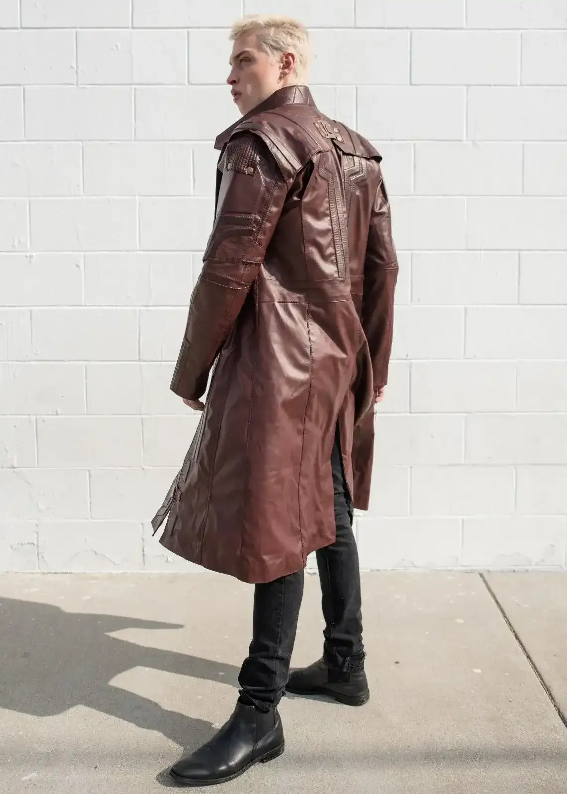 Buy Mens Star-Lord Galaxy Leather Coat | LucaJackets