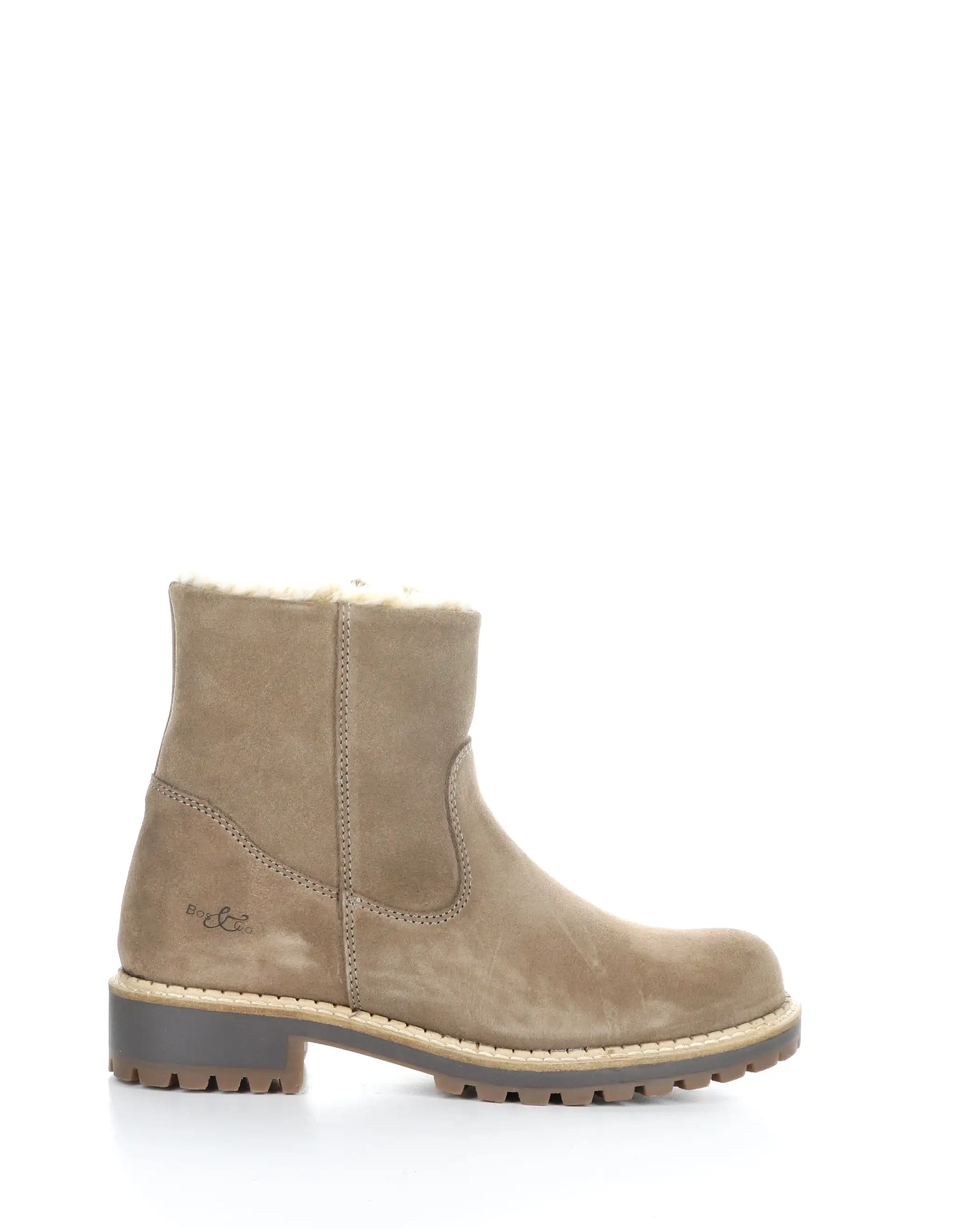 CALIB TAUPE Round Toe Boots