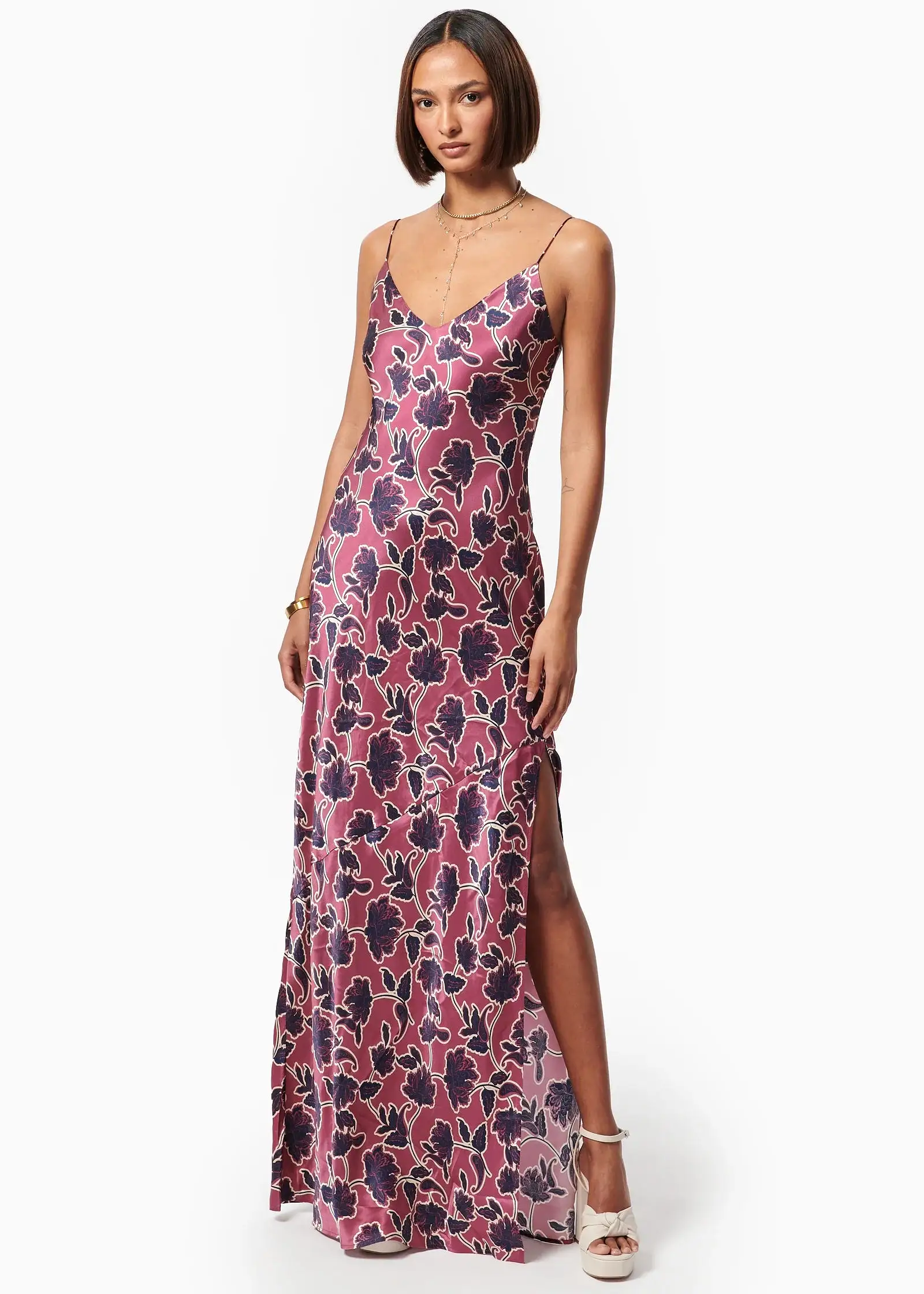 CAMI NYC Raven Gown BAROQUE PAISLEY