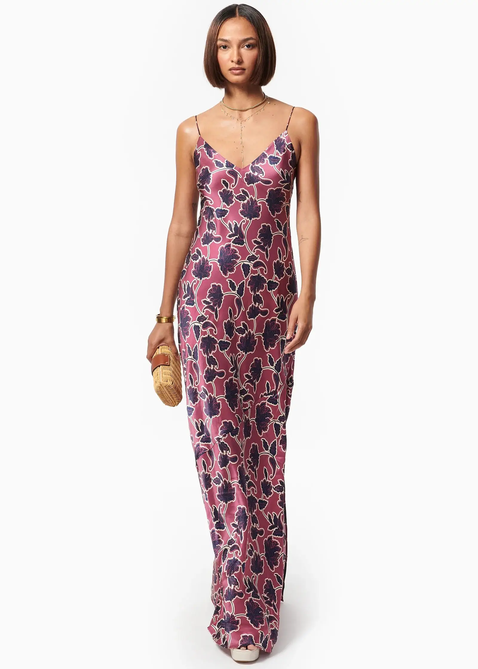 CAMI NYC Raven Gown BAROQUE PAISLEY