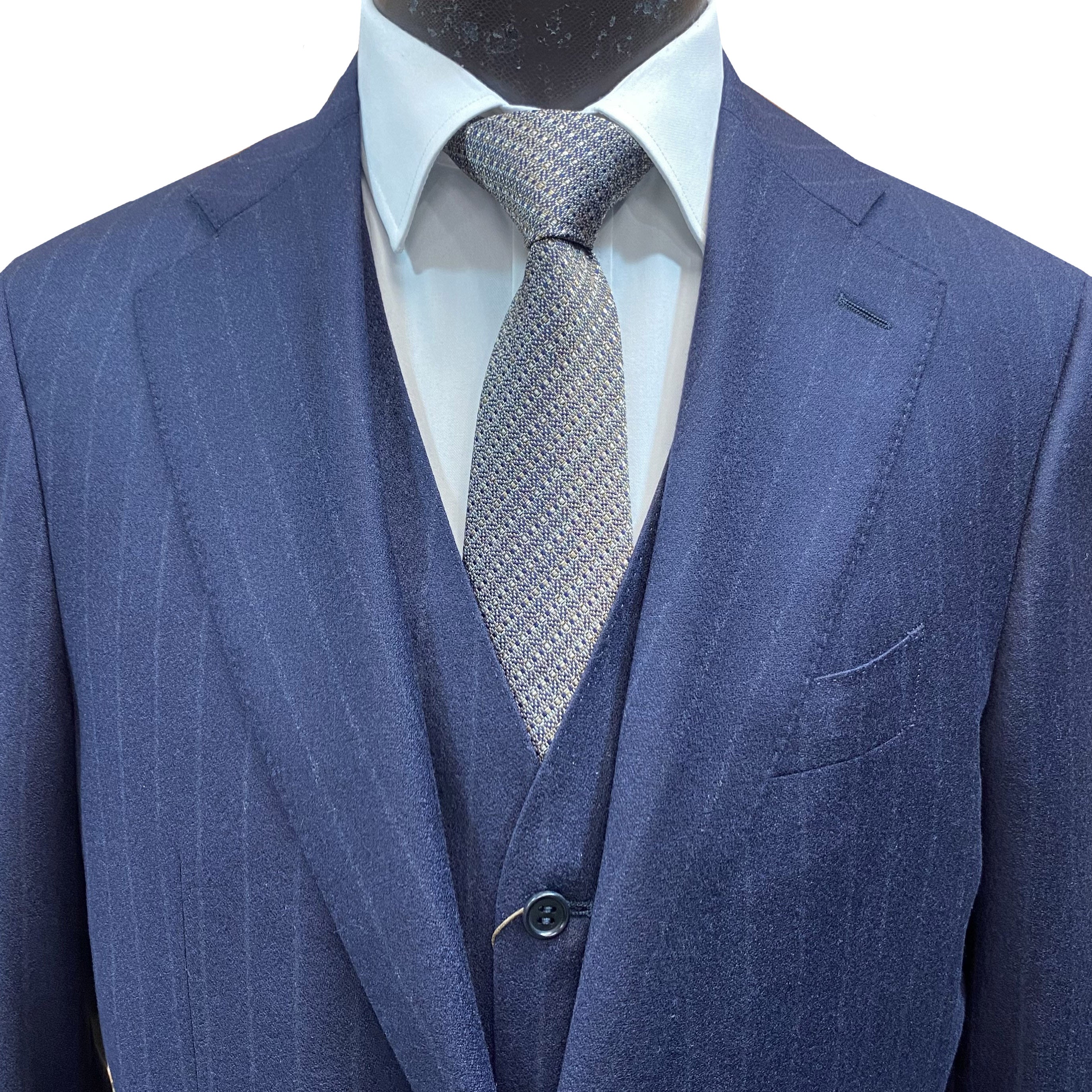 Canali Navy Pin Stripe Suit