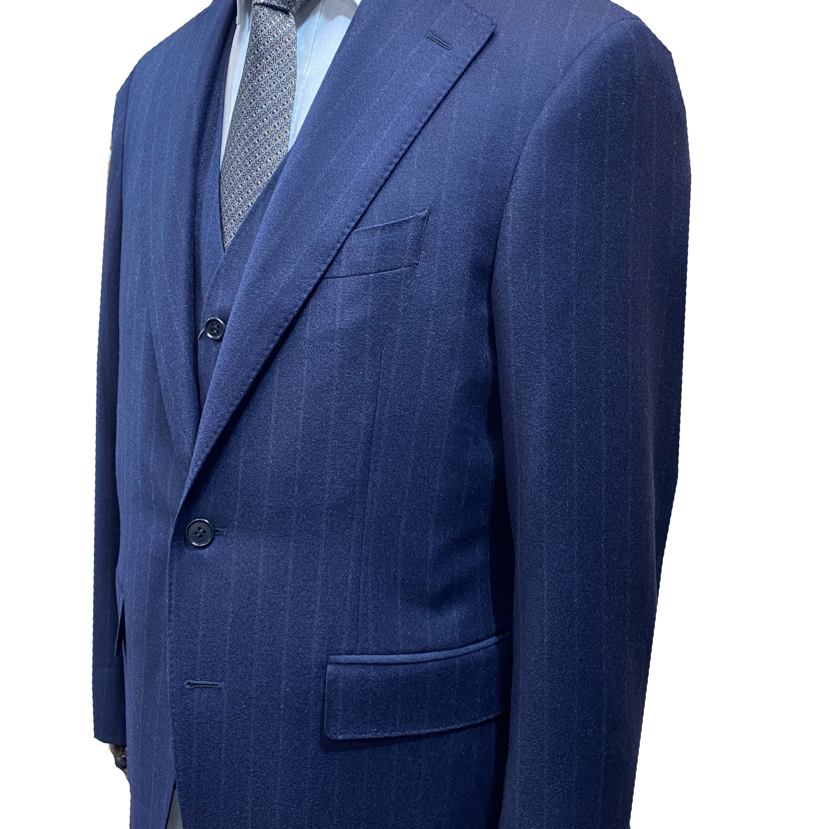 Canali Navy Pin Stripe Suit