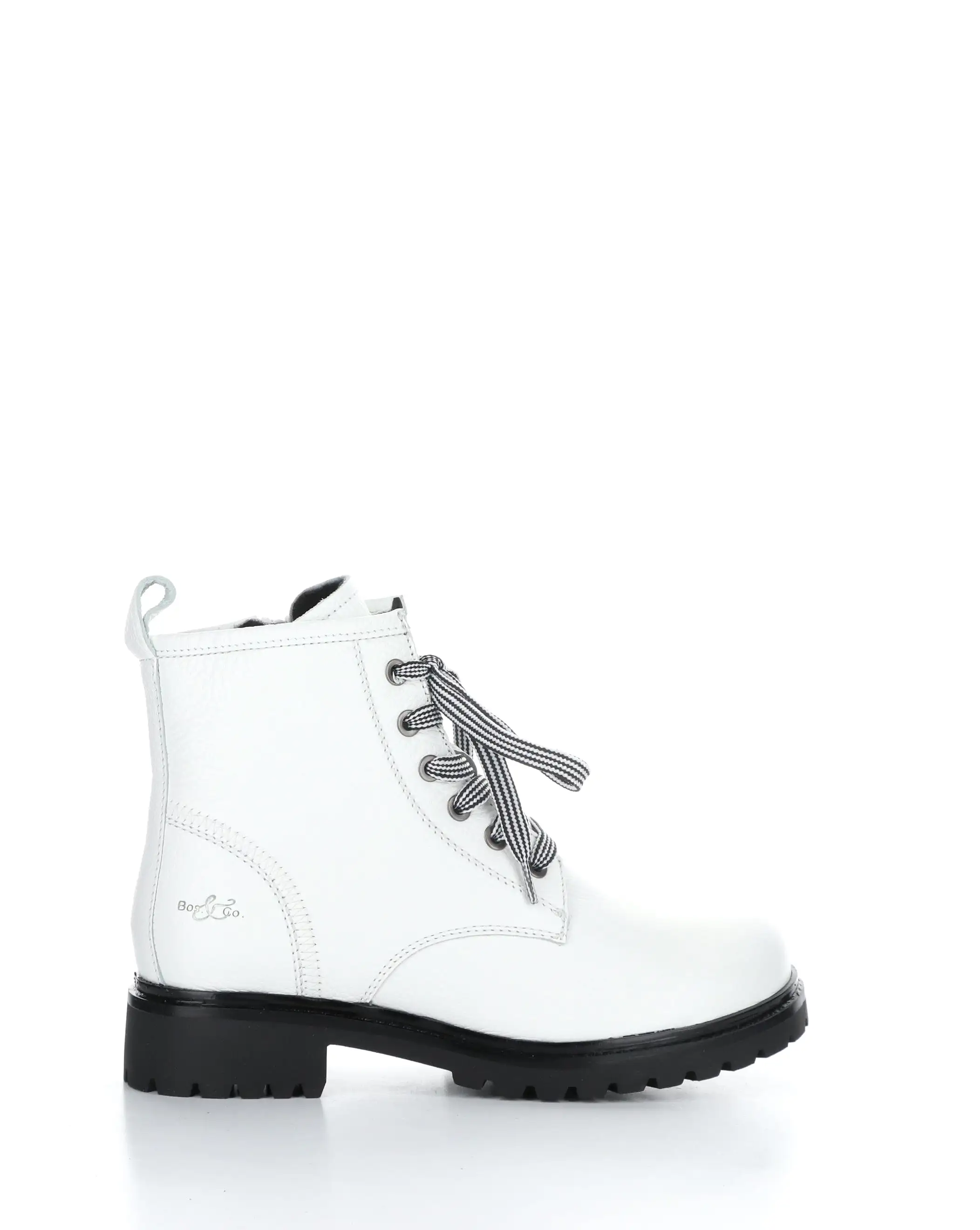 CARINAS WHITE Round Toe Boots