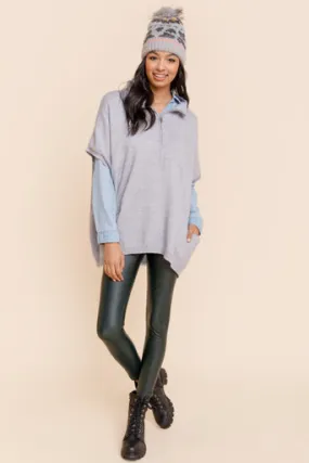 Carolina Quarter Zip Poncho