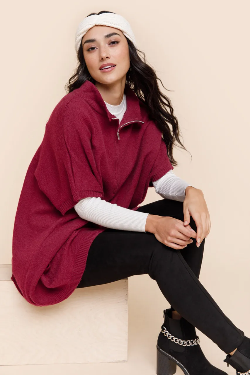 Carolina Quarter Zip Poncho