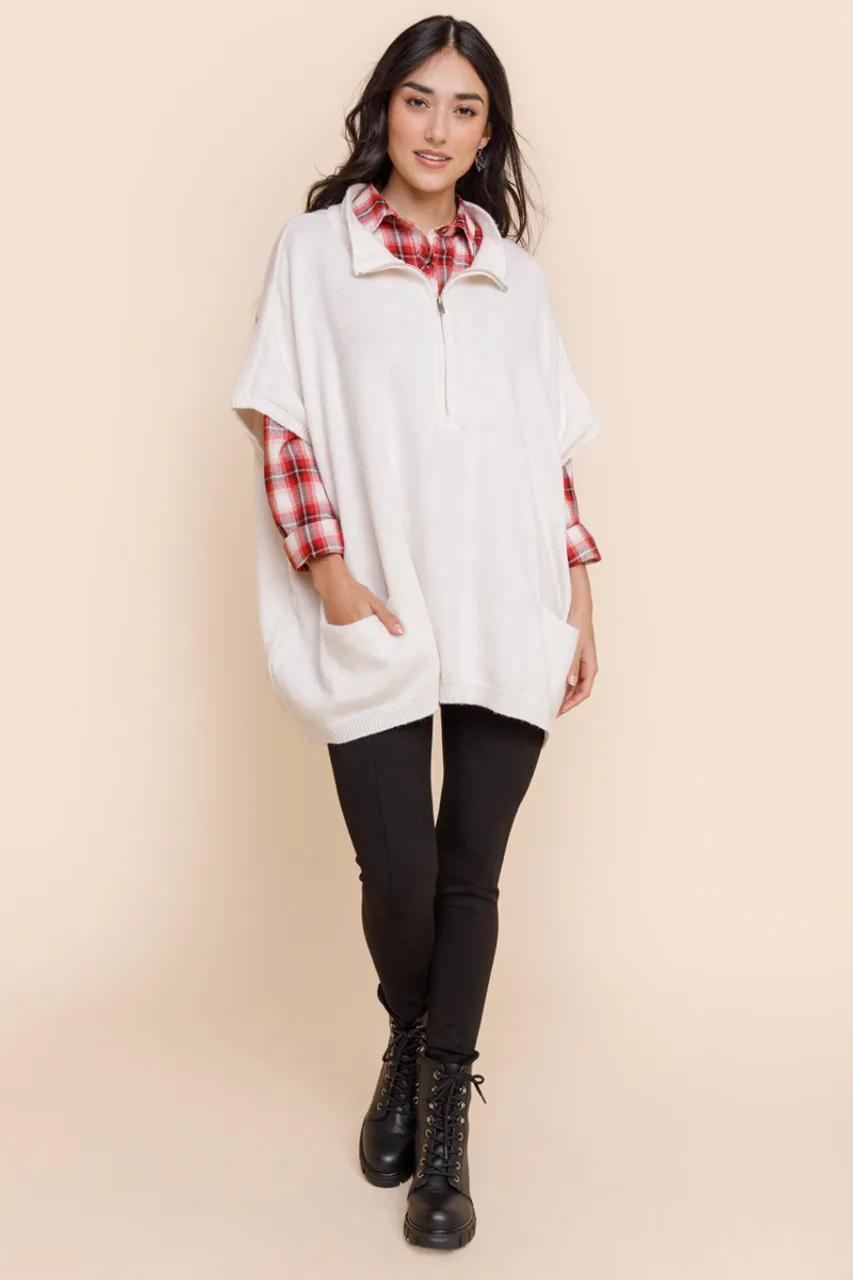 Carolina Quarter Zip Poncho