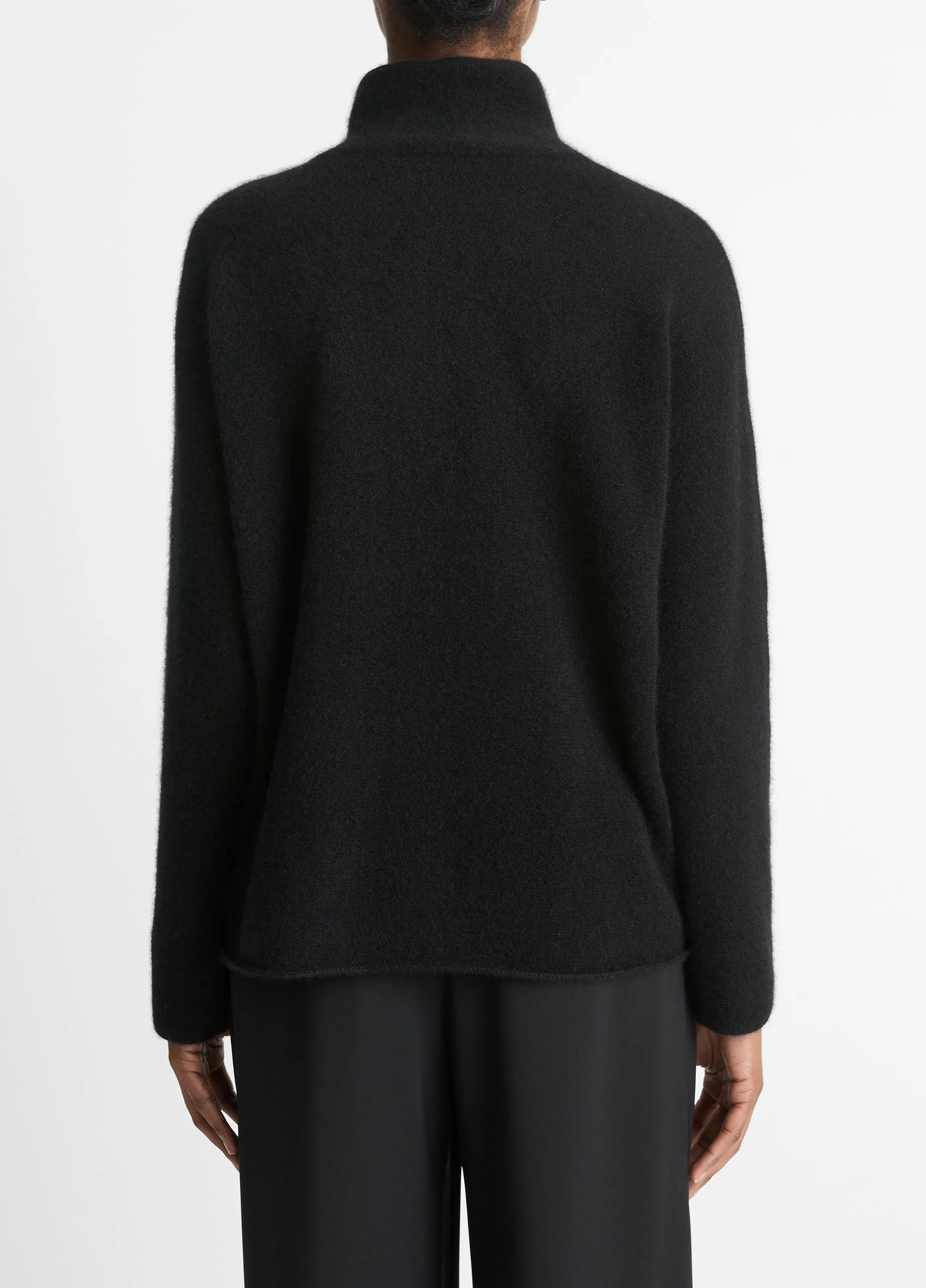 Cashmere Boxy Turtleneck Sweater