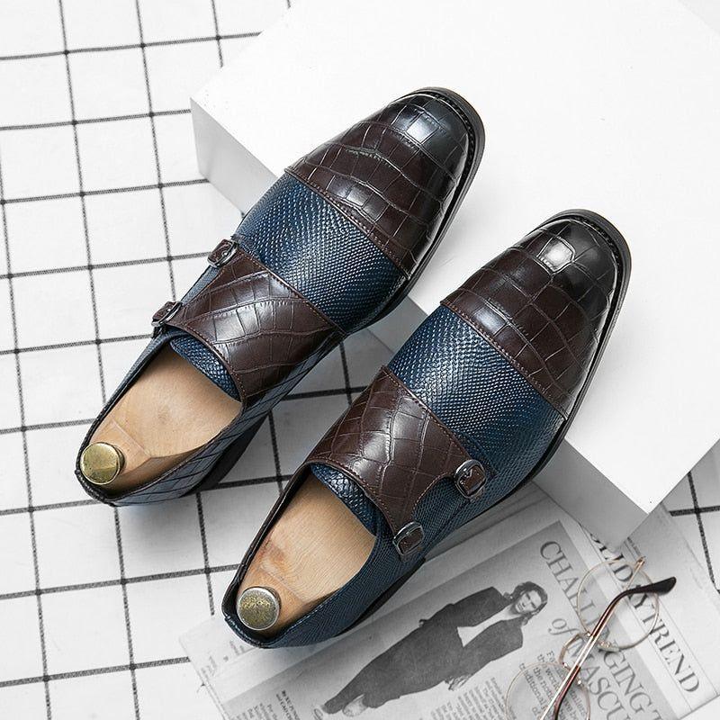 Classic Pattern Business Flat - Men's Casual Shoes WX250