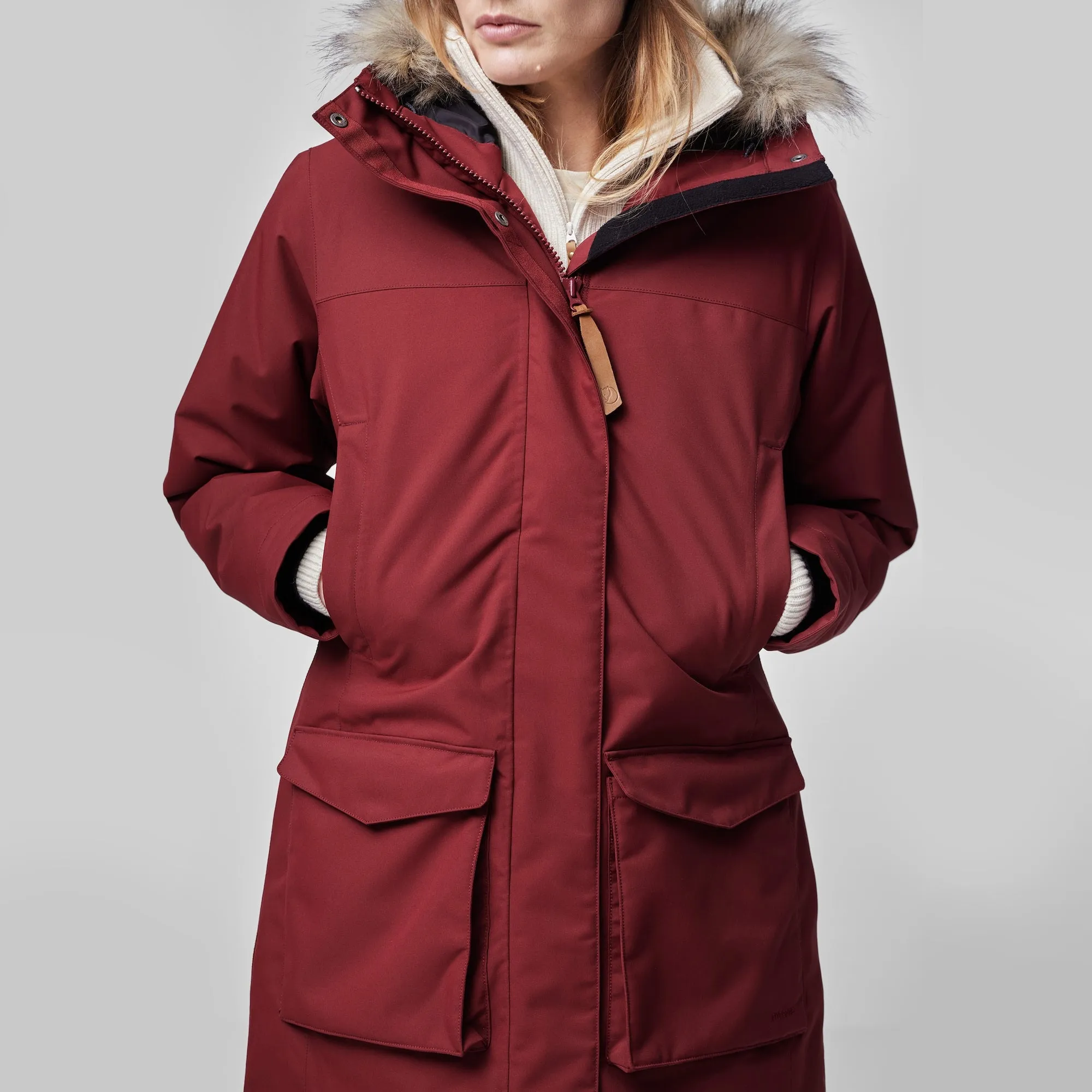 Clearance Sale! Waterproof Parka Winter Coat - Fjallraven Nuuk Lite Women's Parka Jacket