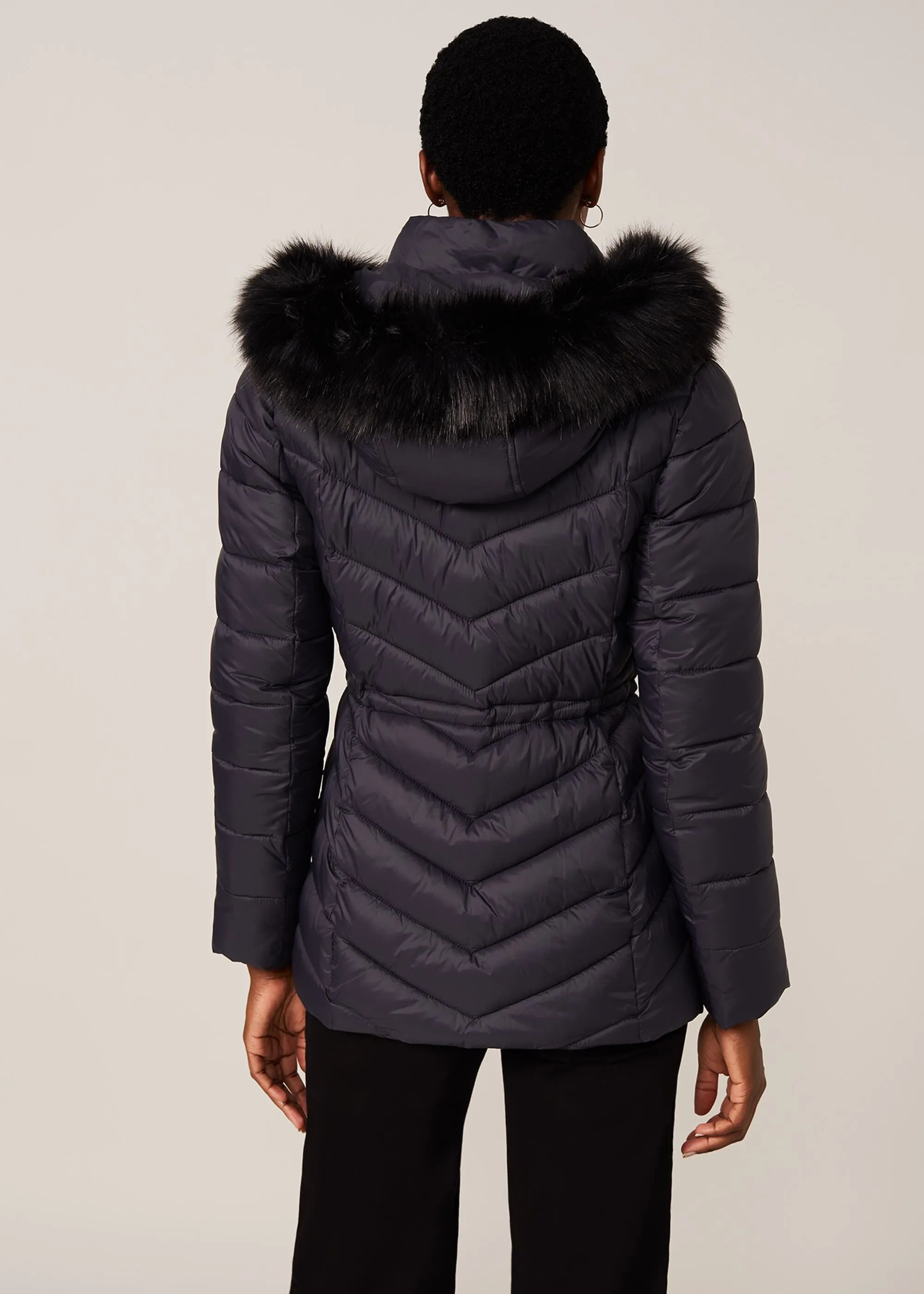 Cora Toggle High Shine Puffer Coat