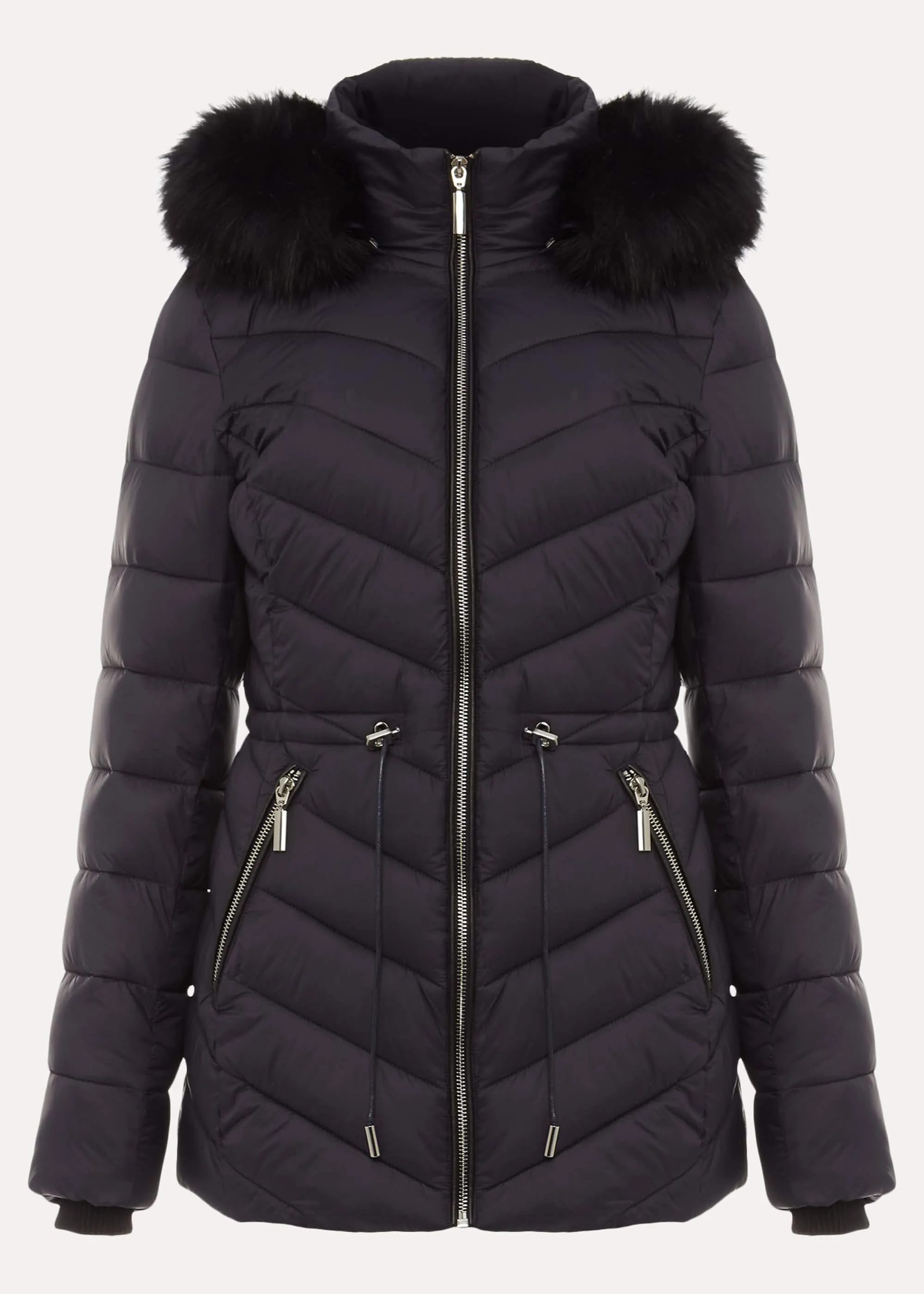 Cora Toggle High Shine Puffer Coat