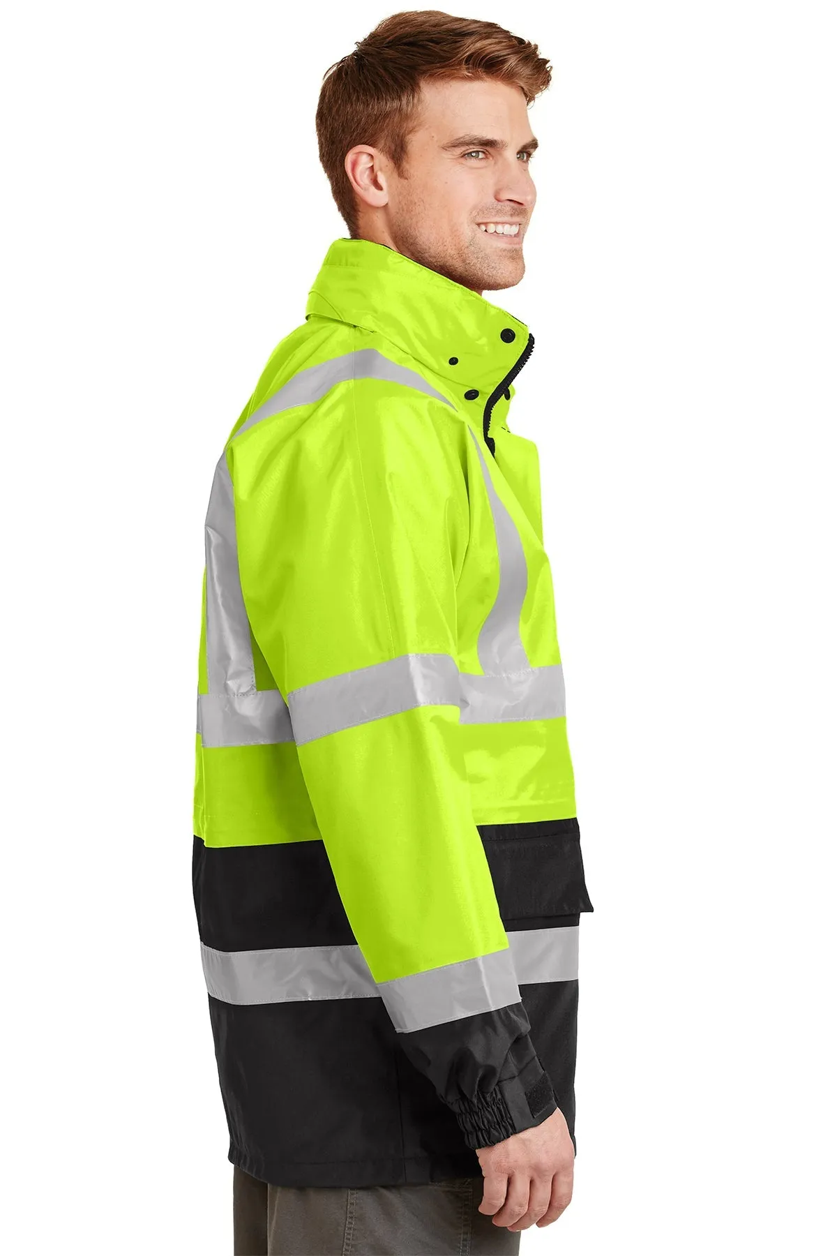 CornerStone ANSI 107 Waterproof Parka, Safety Yellow/ Black