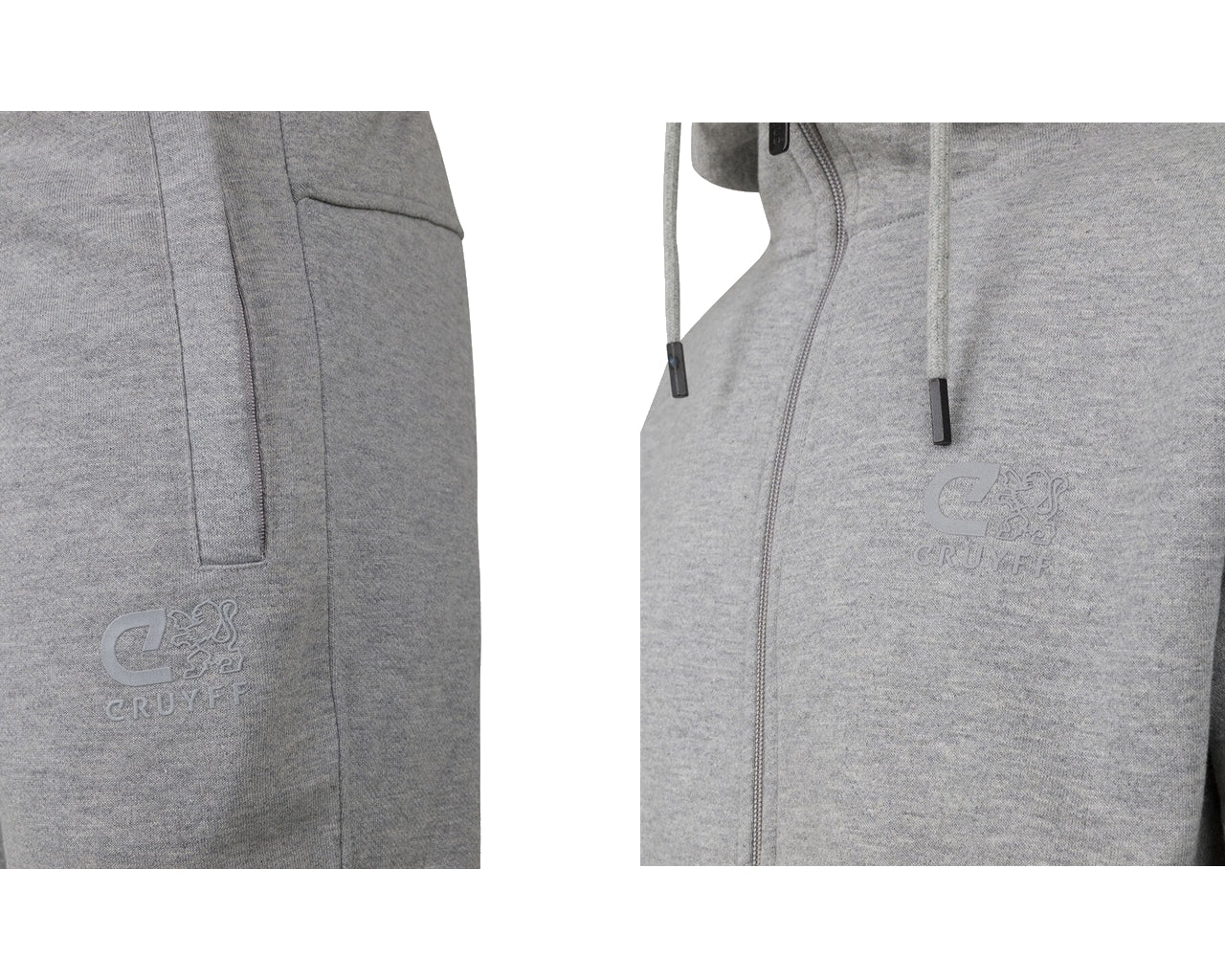 Cruyff Hernandez CSA213056 Hooded Tracksuit Grey