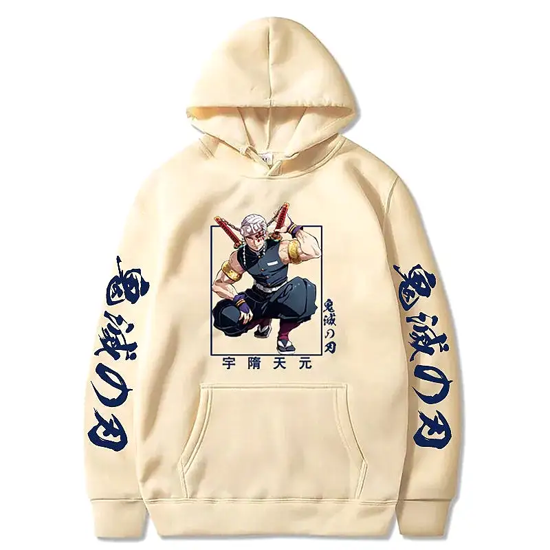 Demon Slayer Anime Hoodie Streetwear Casual Pullover Hoodie