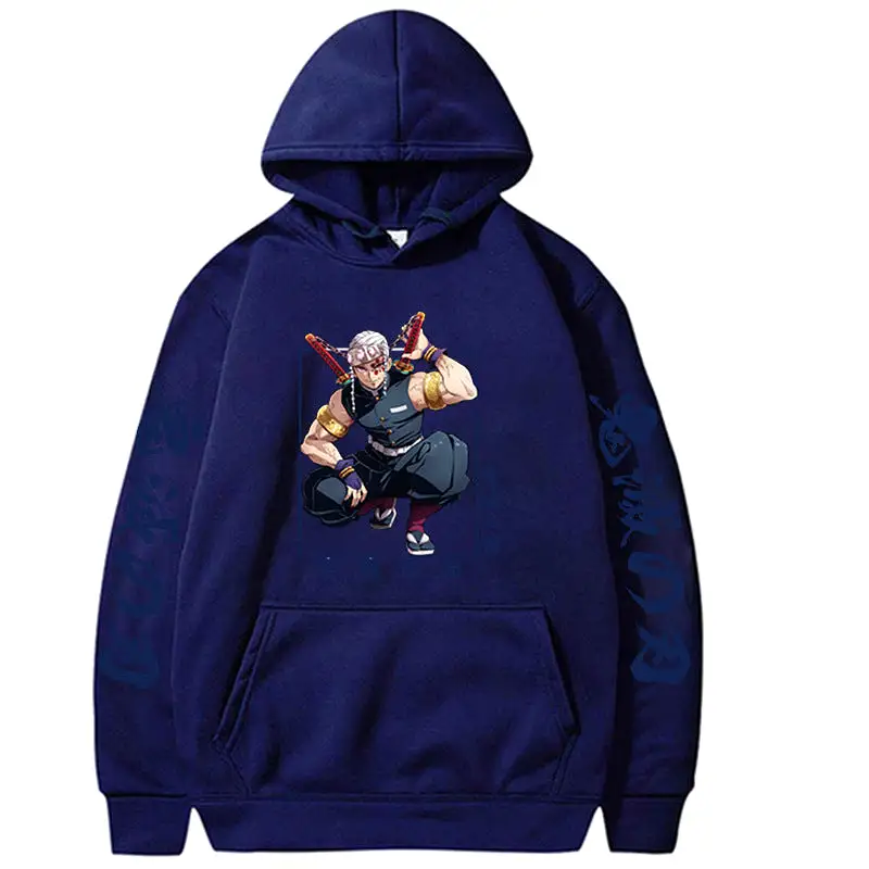 Demon Slayer Anime Hoodie Streetwear Casual Pullover Hoodie