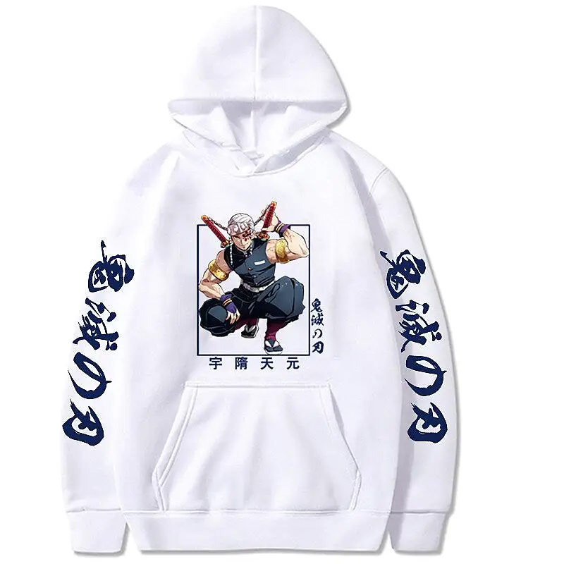 Demon Slayer Anime Hoodie Streetwear Casual Pullover Hoodie