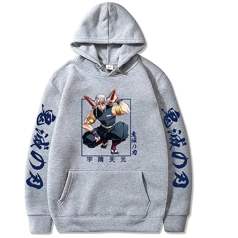 Demon Slayer Anime Hoodie Streetwear Casual Pullover Hoodie