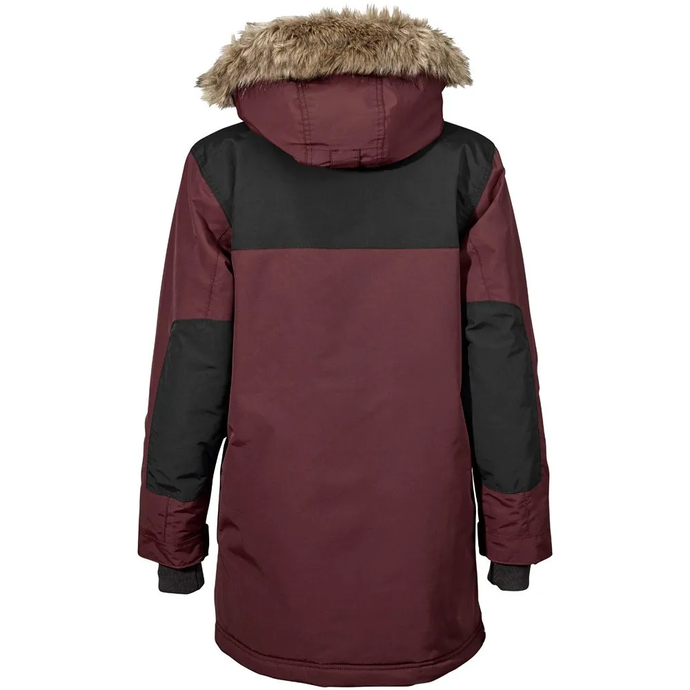 Didriksons - Matt Rain Parka Boys bordeaux