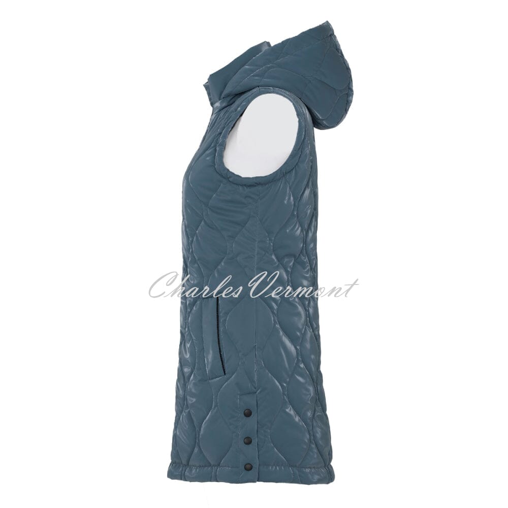 Dolcezza Longline Gilet - Style 73861 (Teal Blue)