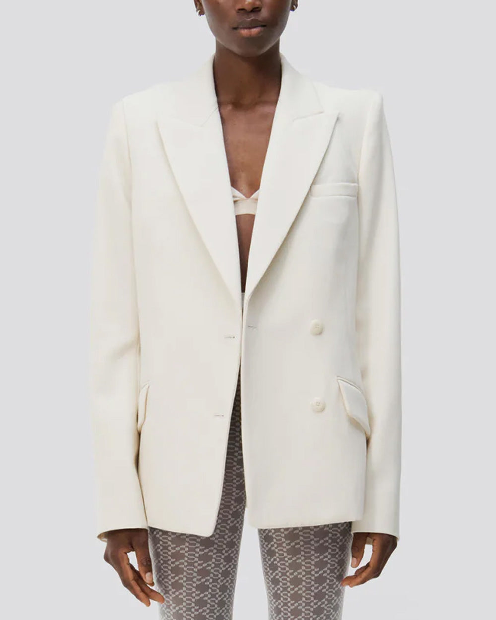 Eggshell Double Breasted Norah Blazer