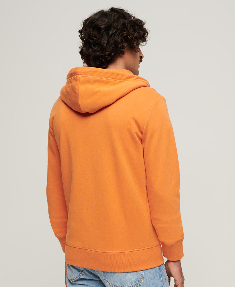 Essential Logo Zip Hoodie | Mojave Orange