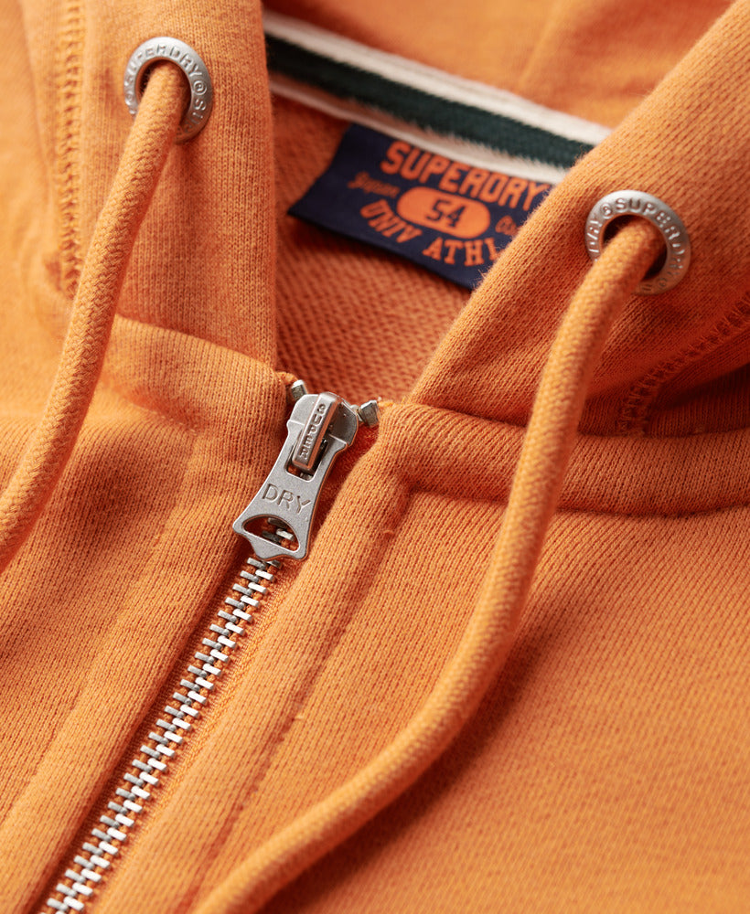 Essential Logo Zip Hoodie | Mojave Orange