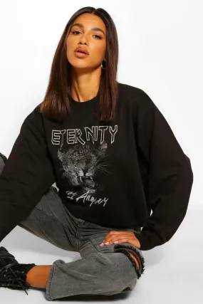 Eternity Graphic Oversized Sweater