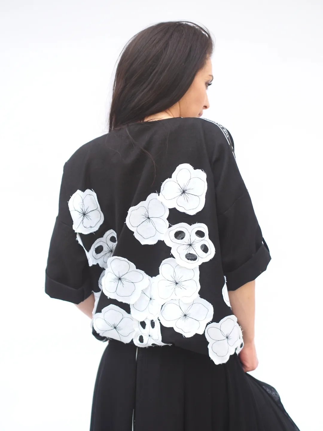 Extravagant Black Linen Jacket,  Black linen jacket, women casual jacket