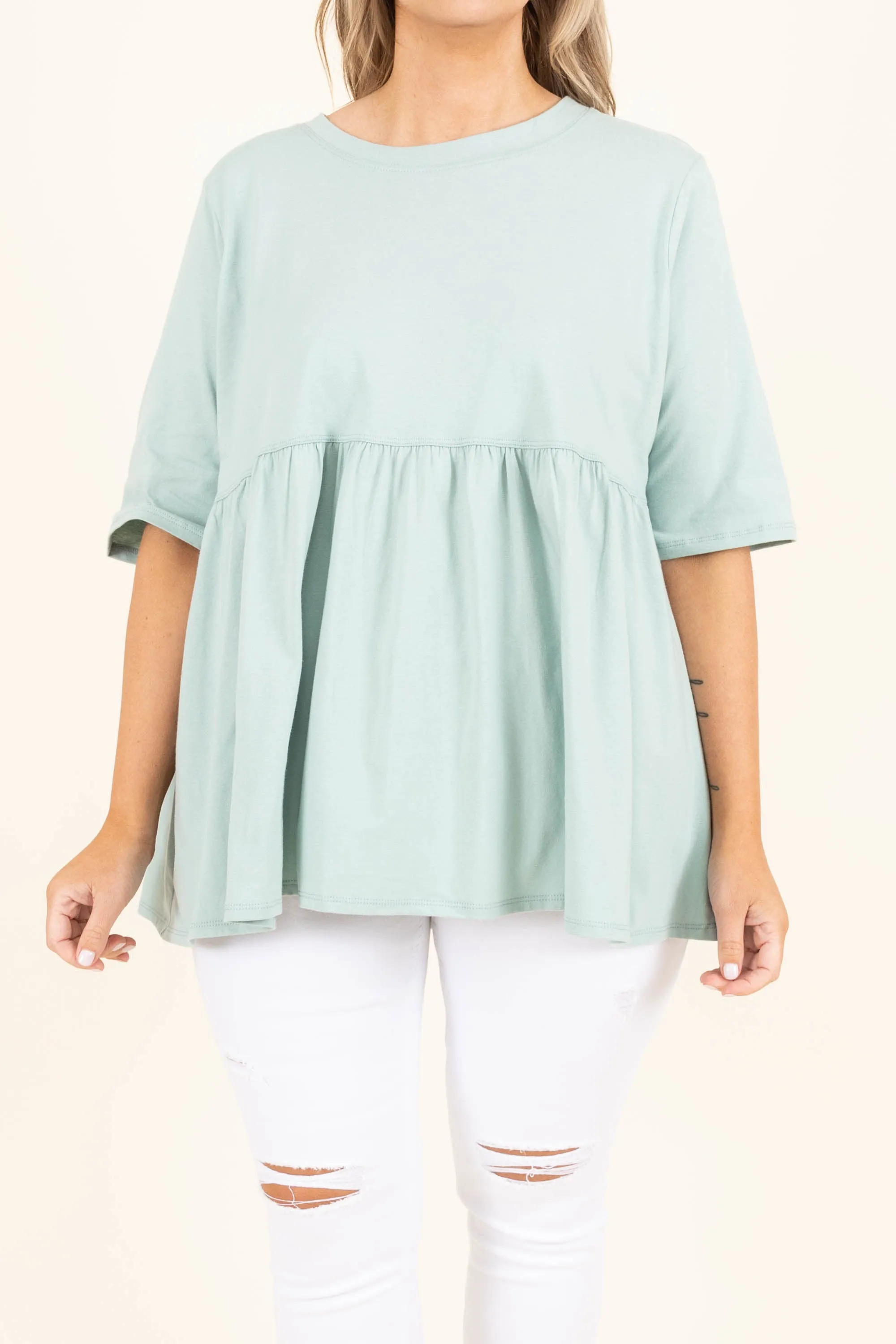 Fearless Soul Top, Dusty Green