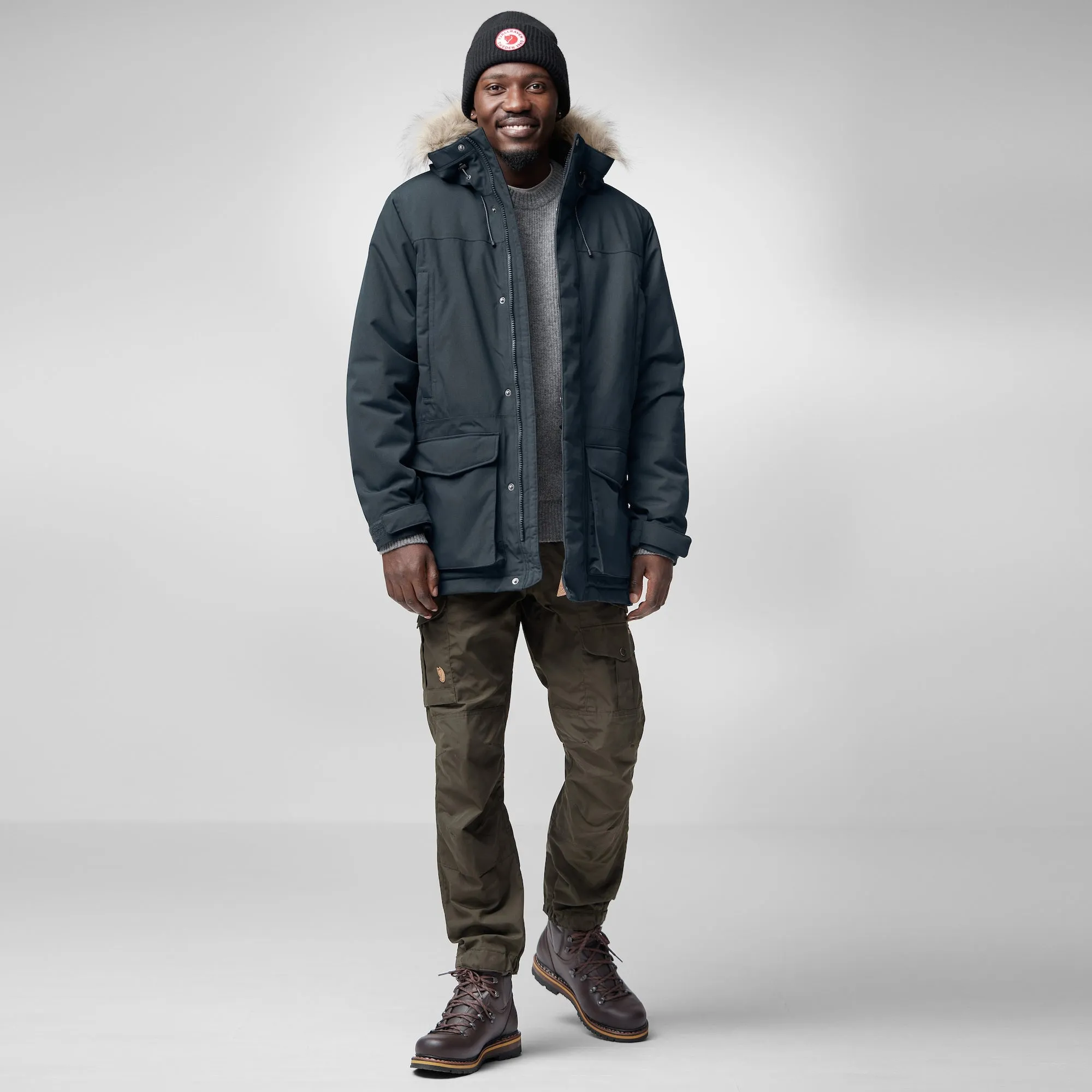 Fjallraven Waterproof Parka Winter Coat - Fjallraven Nuuk Lite Men's Parka Jacket