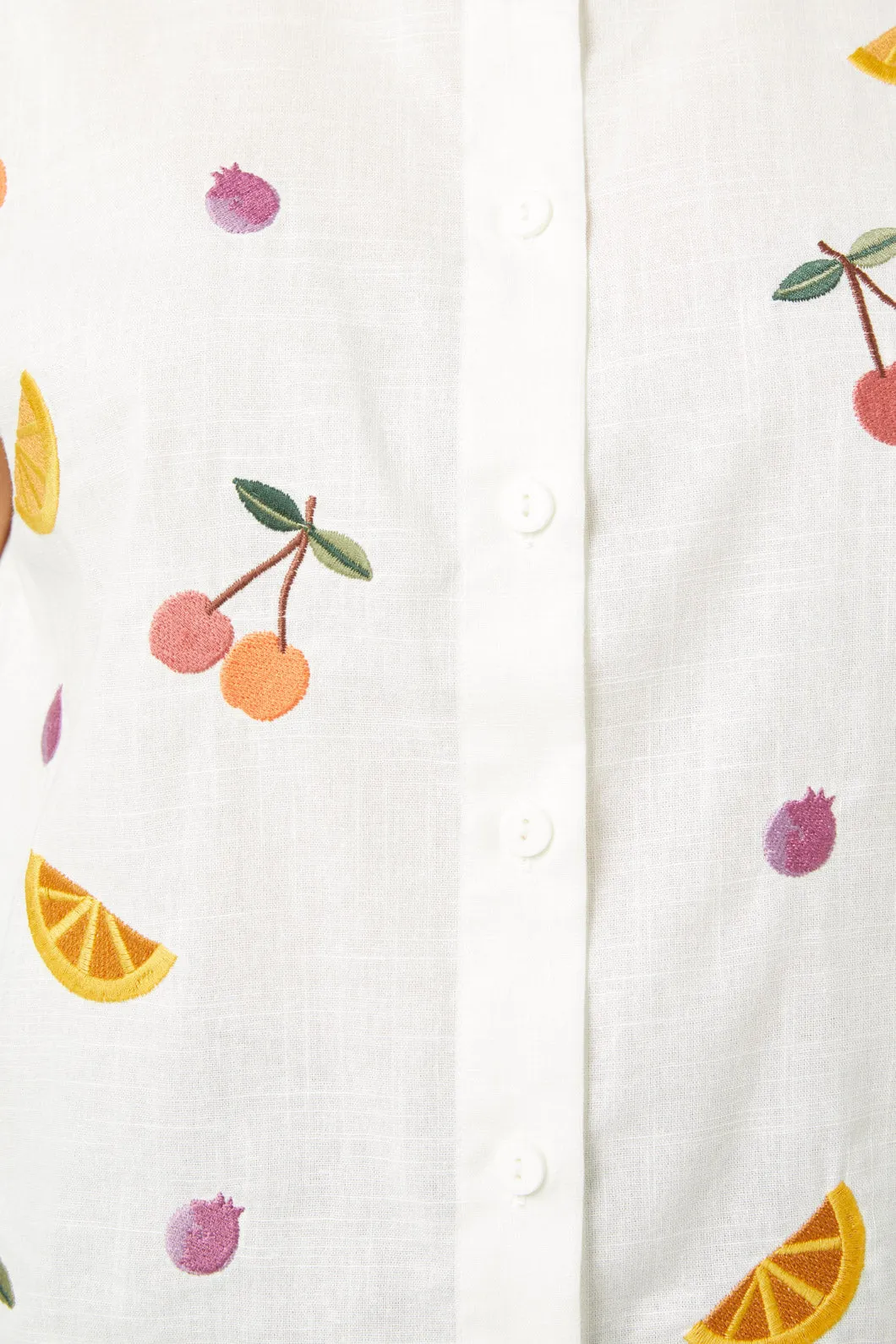 Fruit Salad Embroidered Blouse