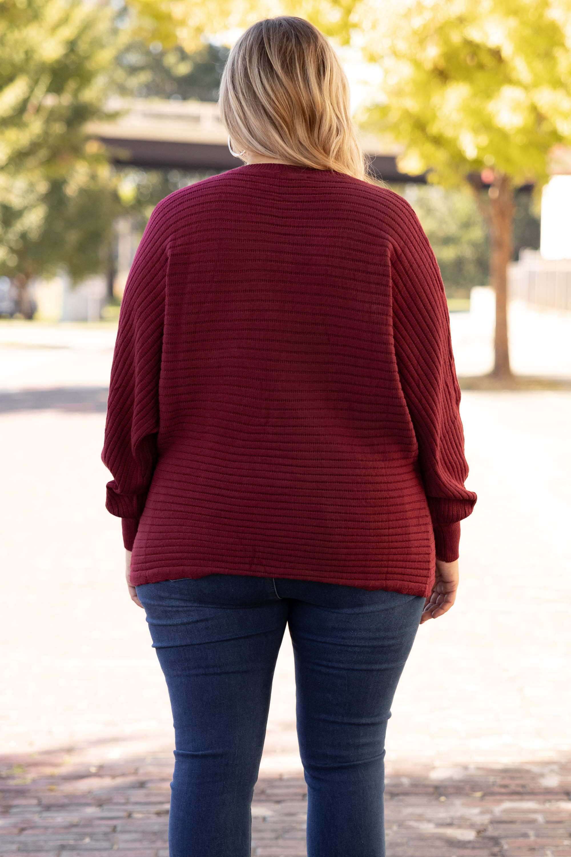 Fun Times Never End Sweater, Burgundy