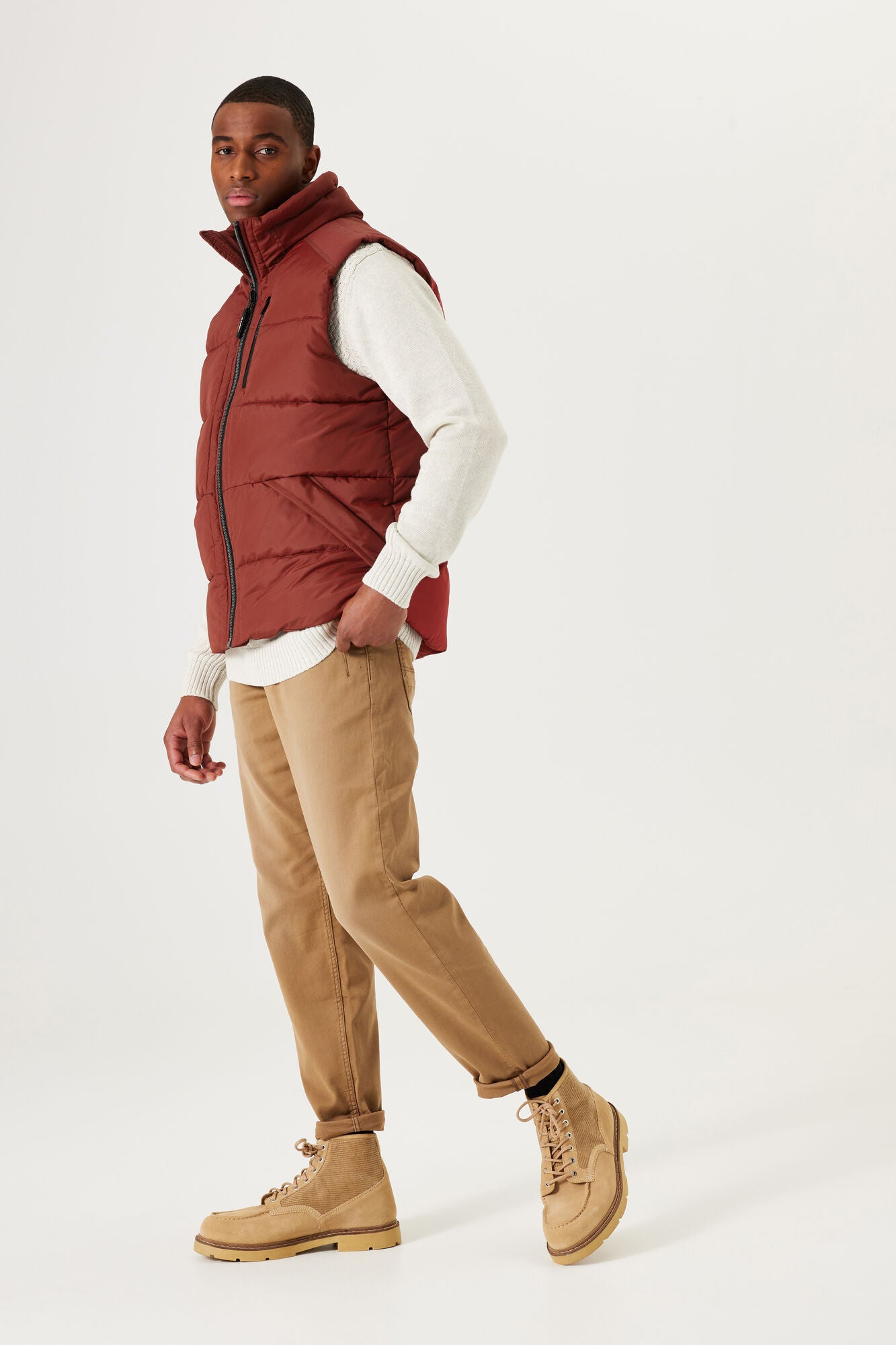 Garcia - Outdoor Sleeveless Jacket - Burnt Umber